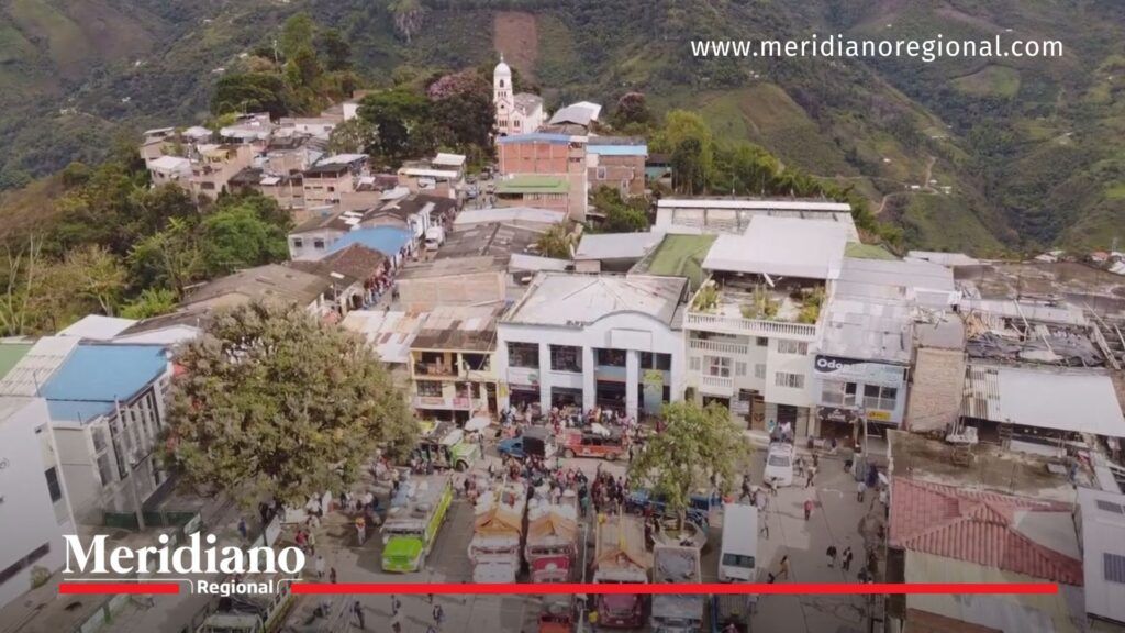 operación militar en Inzá - panorama del casco urbano de Inzá Cauca tras operativo del Ejército Nacional contra el ELN
