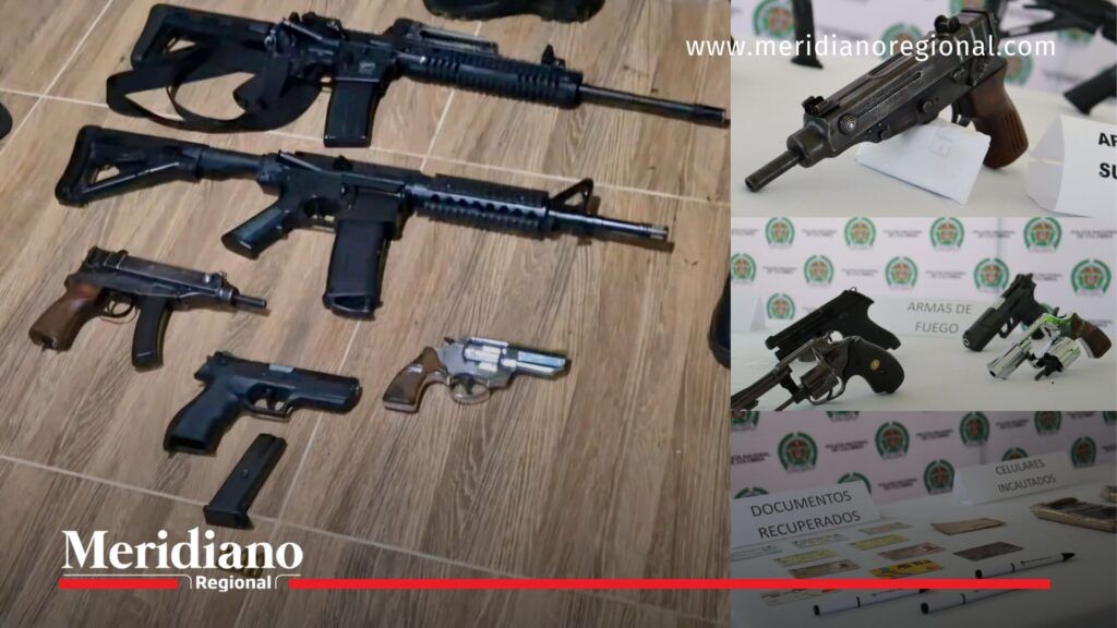Incautación de armas en Popayán durante diligencia judicial - Meridiano Regional incautación de armas en Popayán durante operativo de la Policía Nacional en zona rural