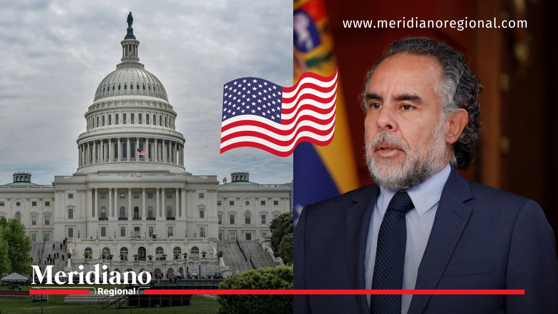 Visa Benedetti: Armando Benedetti junto al Capitolio tras otorgamiento de visa diplomática de Estados Unidos