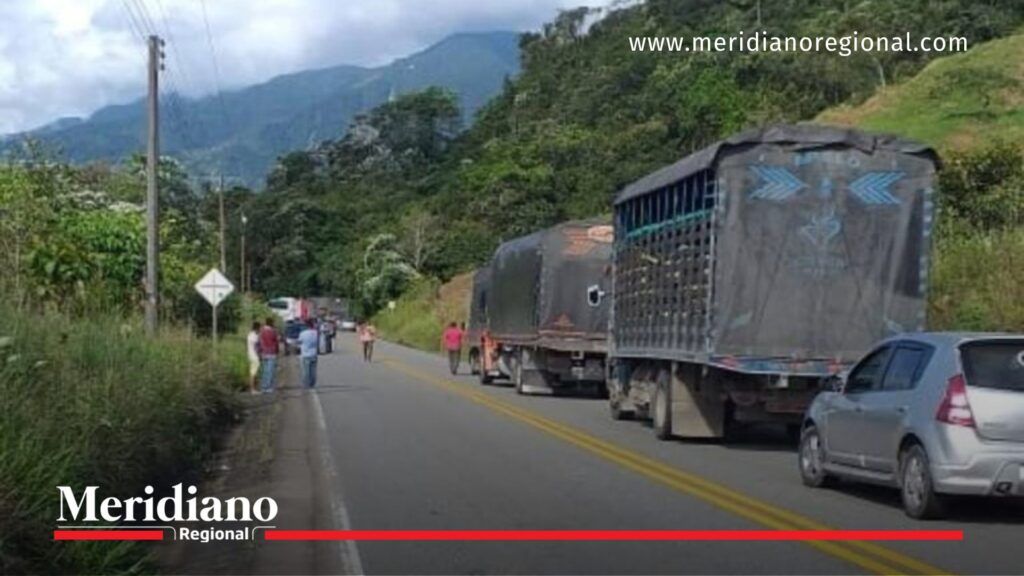 Accidente Pitalito–Mocoa en vía nacional del sur del Huila con tránsito vehicular