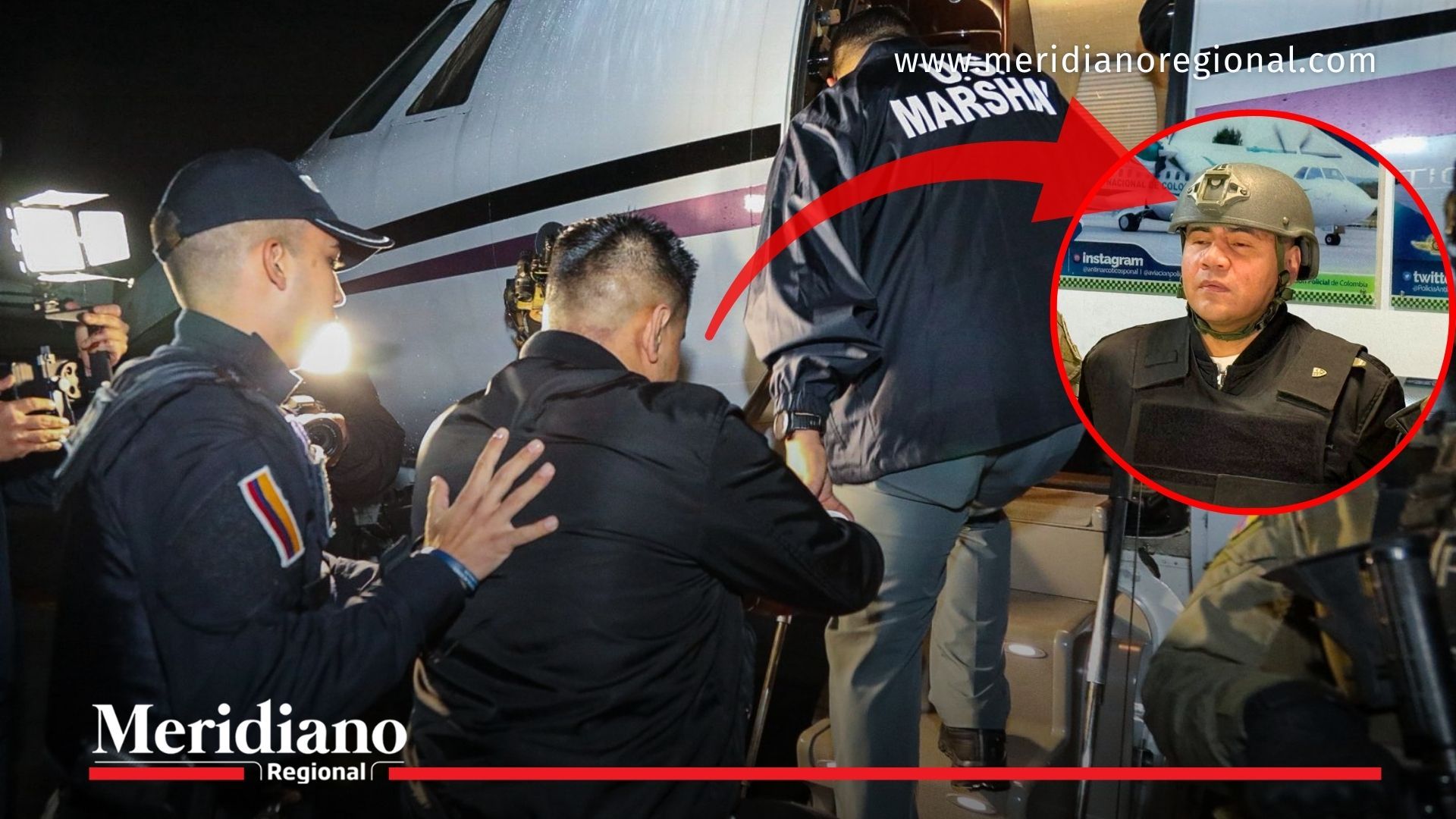 Pipe Tuluá Extradición: alias Pipe Tuluá sube a un avión escoltado por autoridades para su traslado a Estados Unidos