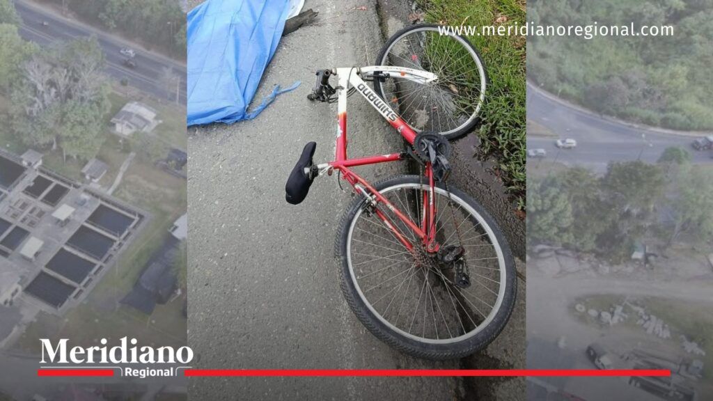 Accidente en la Loma del Tablazo: bicicleta involucrada en siniestro vial en Popayán