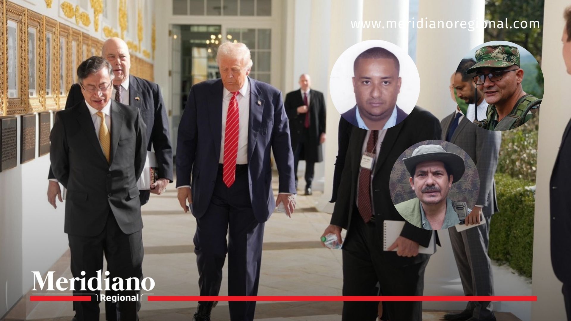 cabecillas terroristas Petro Trump – Iván Mordisco – Pablito – Chiquito Malo