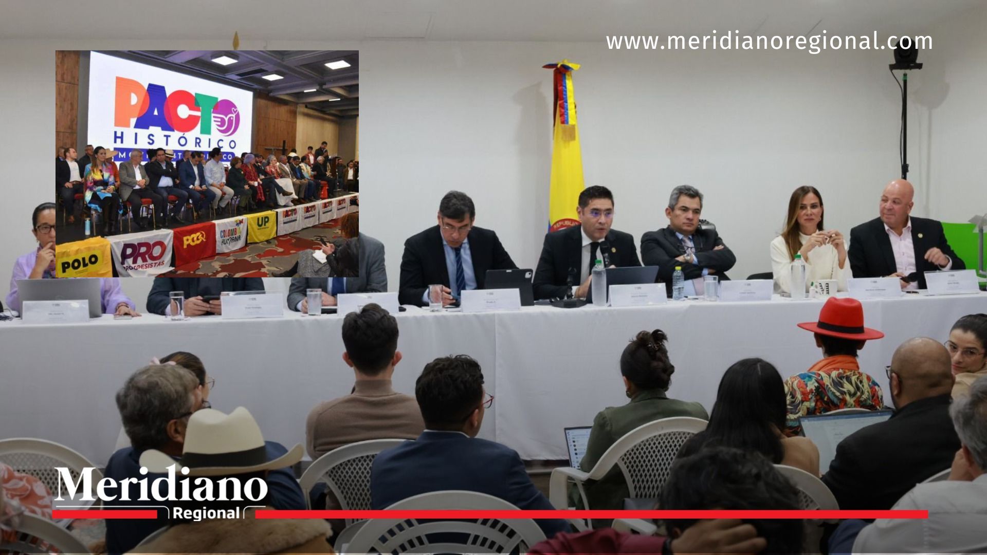Sesión del Consejo Nacional Electoral en la que se entregaron declaraciones oficiales sobre la revocatoria y el reordenamiento de las listas del Pacto Histórico y Colombia Humana para las elecciones de 2026.