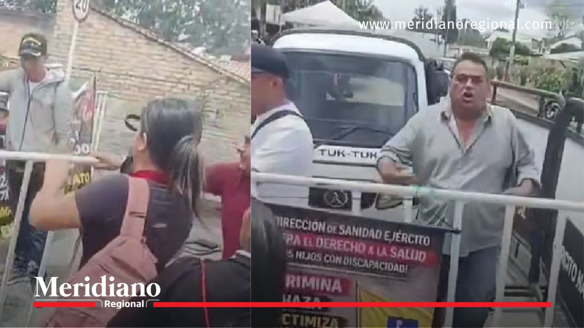 protesta sanidad Ejército Popayán - pacientes sanidad militar - Batallón José Hilario López Popayán