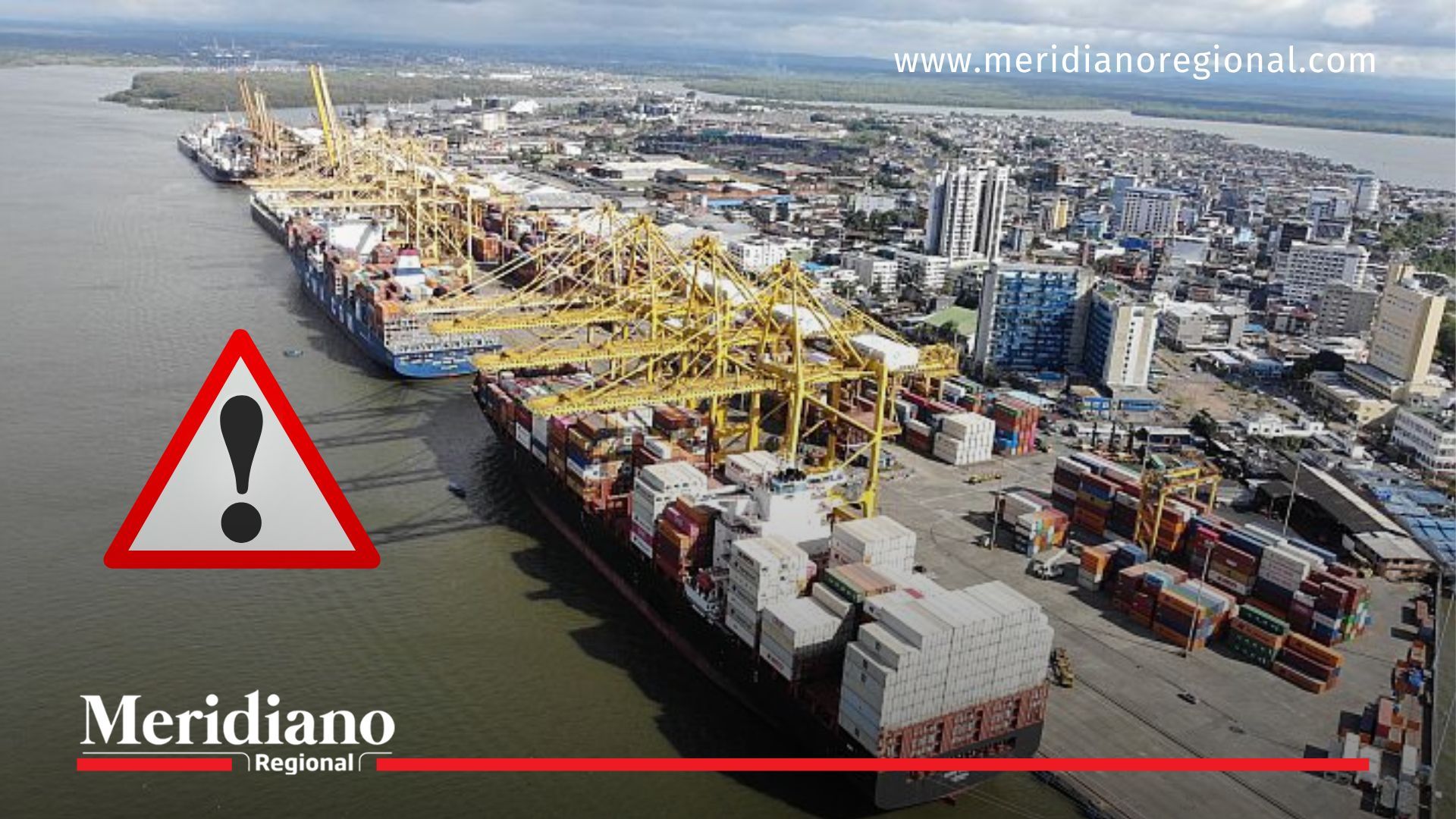 Vista panorámica del puerto de Buenaventura, donde la congestión de carga y buques en espera ha encendido alertas sobre la eficiencia y competitividad del principal puerto del Pacífico colombiano.