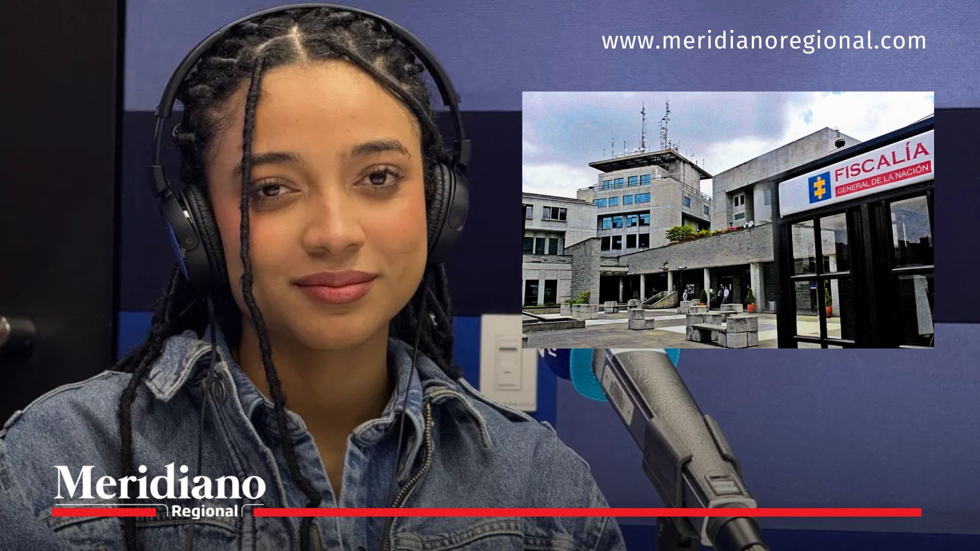 Juliana Guerrero durante una entrevista en medios de comunicación, mientras la Fiscalía General de la Nación anunció la imputación de cargos y la solicitud de detención domiciliaria por presuntas irregularidades en la expedición de su título universitario.