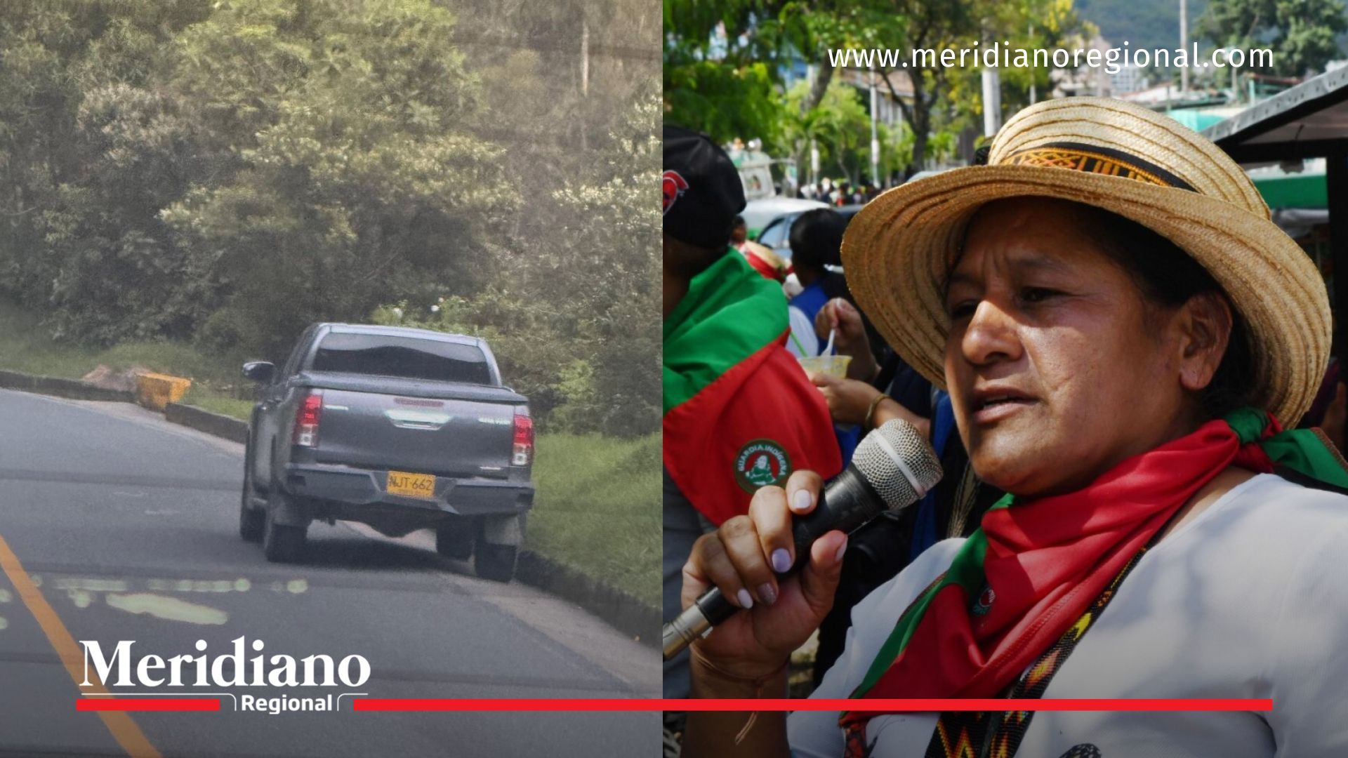 Aida Quilcué fue ubicada sana y salva tras hallazgo de su vehículo en la vía Inzá Totoró Cauca
