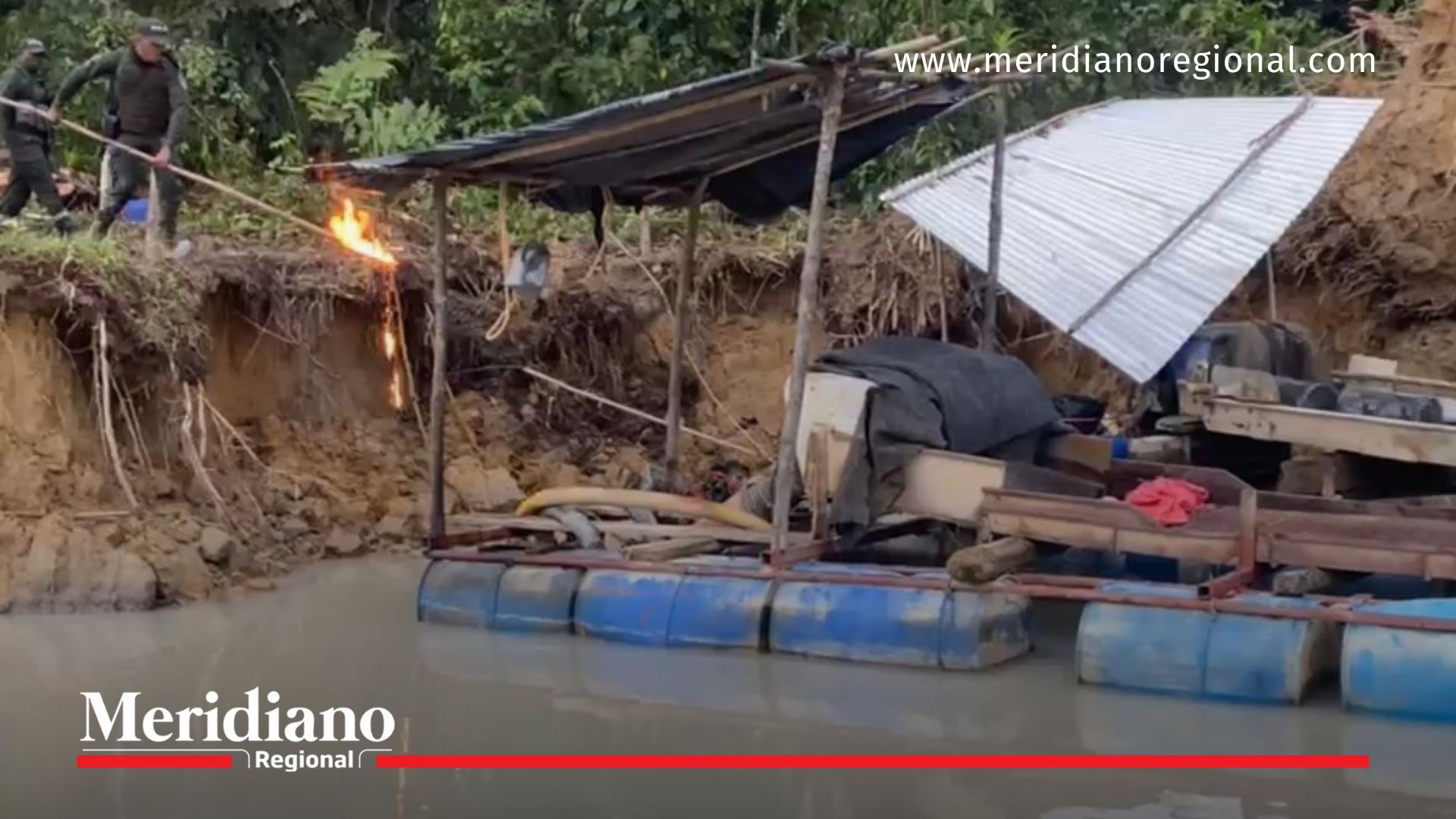 minería ilegal en Chocó - Yuto Chocó - destrucción de dragas Chocó - Ejército Nacional minería ilegal - economías ilícitas en Chocó - noticias Chocó
