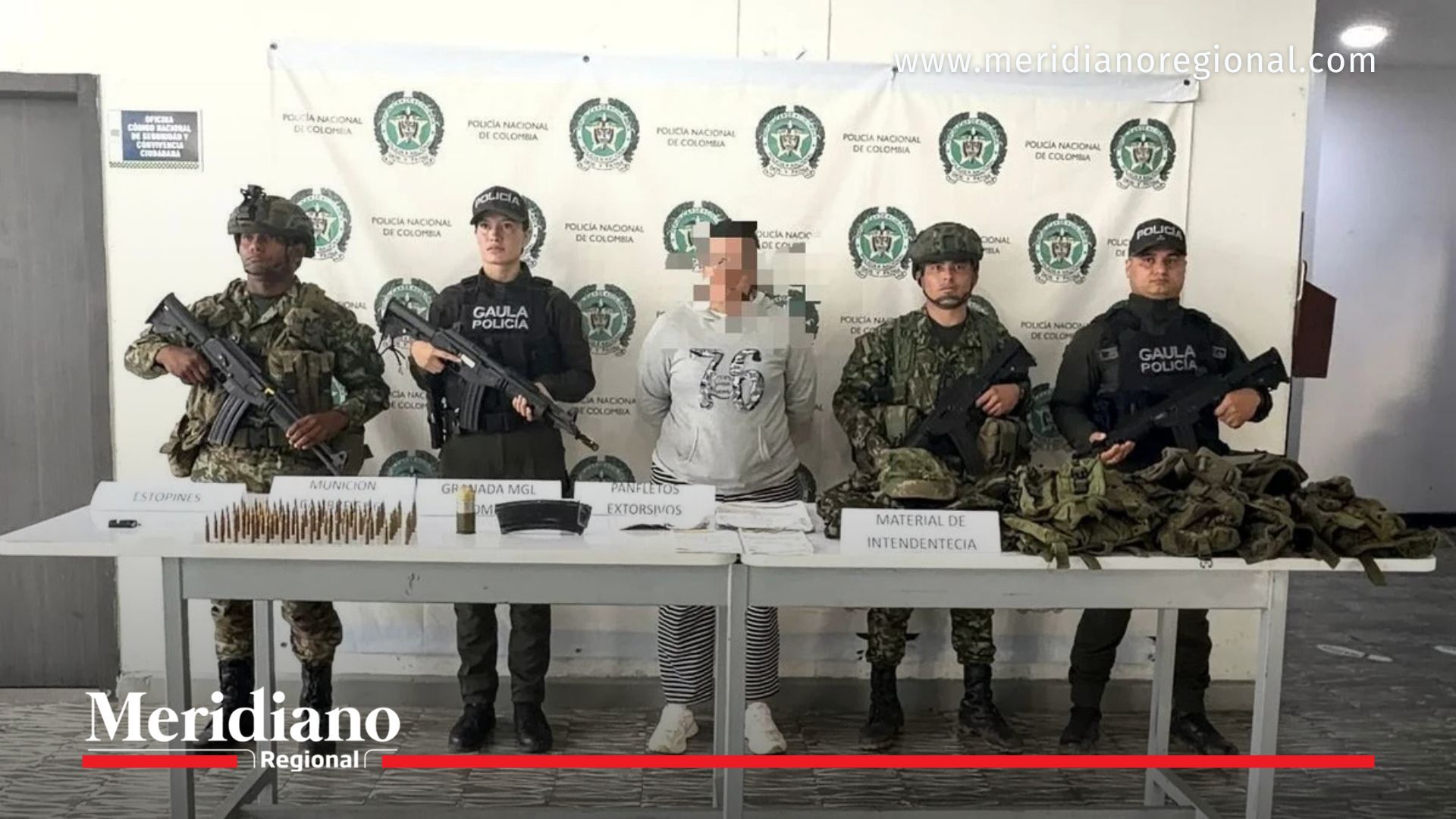 captura alias La Gorda - disidencias de las Farc - Frente 57 - material incautado en Tuluá - extorsión en el Valle - noticias Valle
