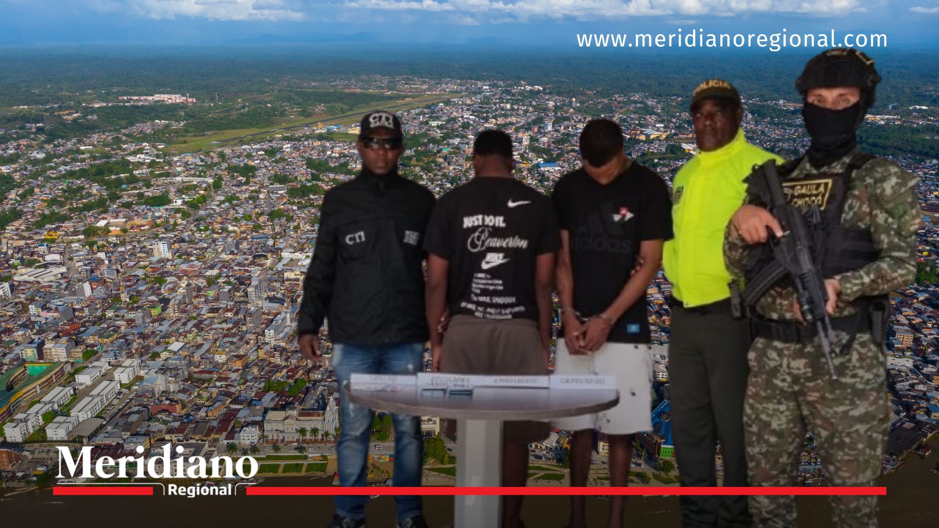 Captura en Quibdó de alias Camilo y El Indio por extorsión en Quibdó en operativo del Gaula Militar Chocó contra Los Mexicanos.