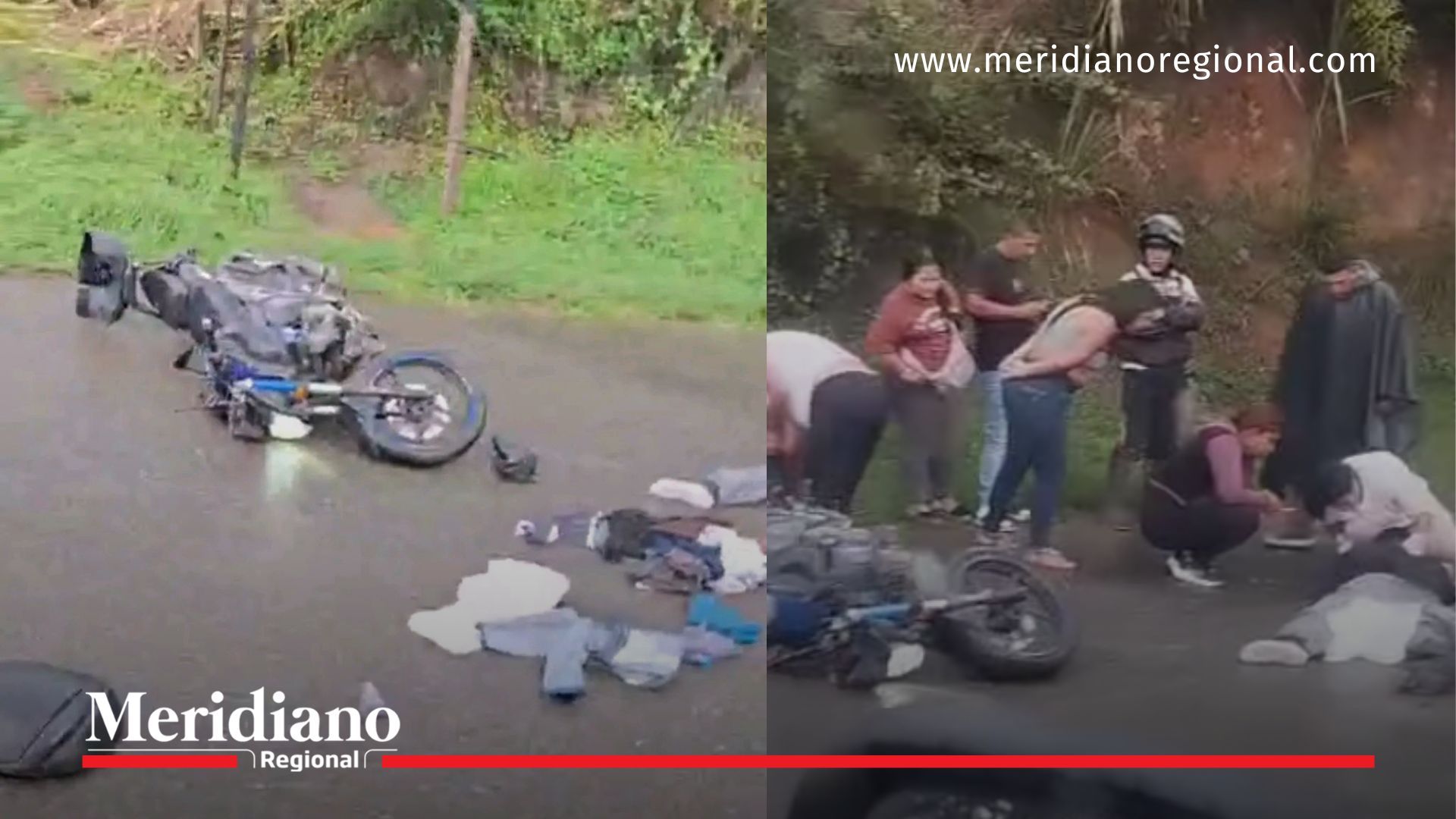 accidente en la vía Panamericana en Cajibío con motocicleta involucrada