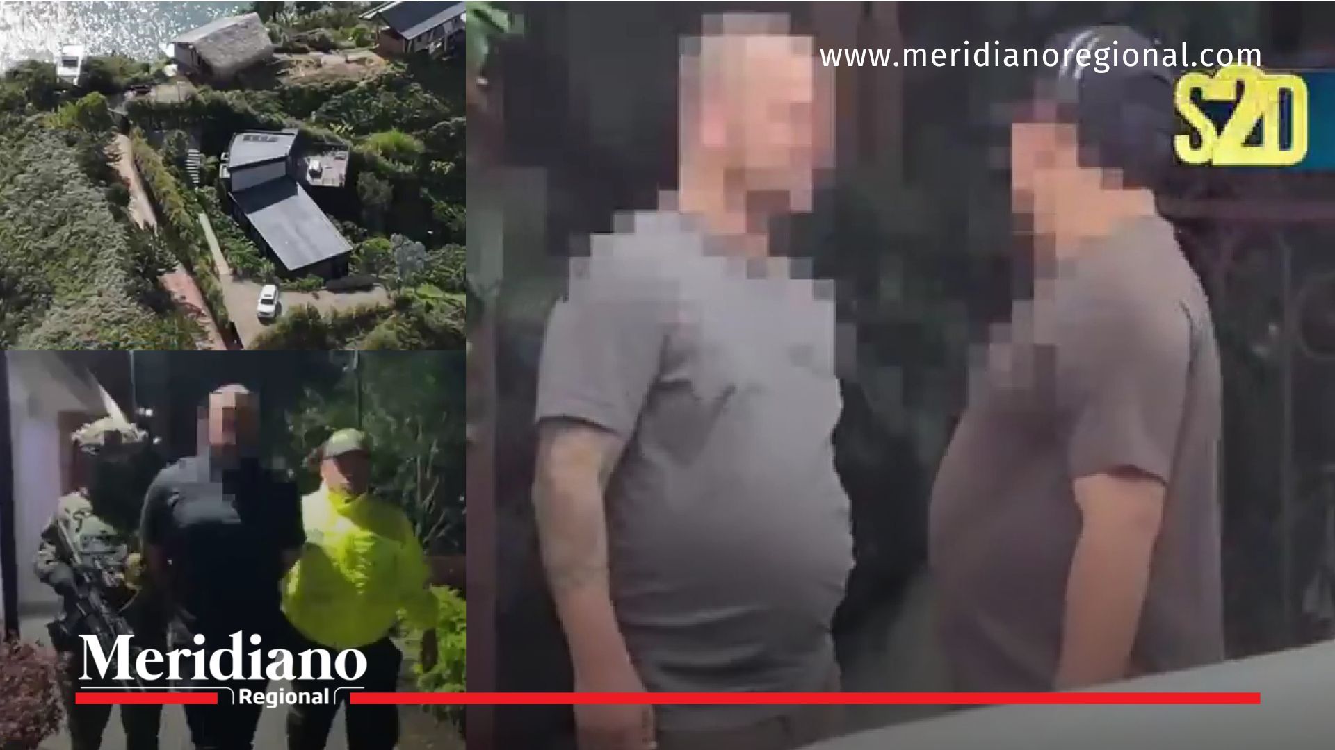 Momento del operativo ejecutado mediante notificación roja de INTERPOL en Cali y Bello contra una estructura de narcotráfico transnacional con nexos en Europa.