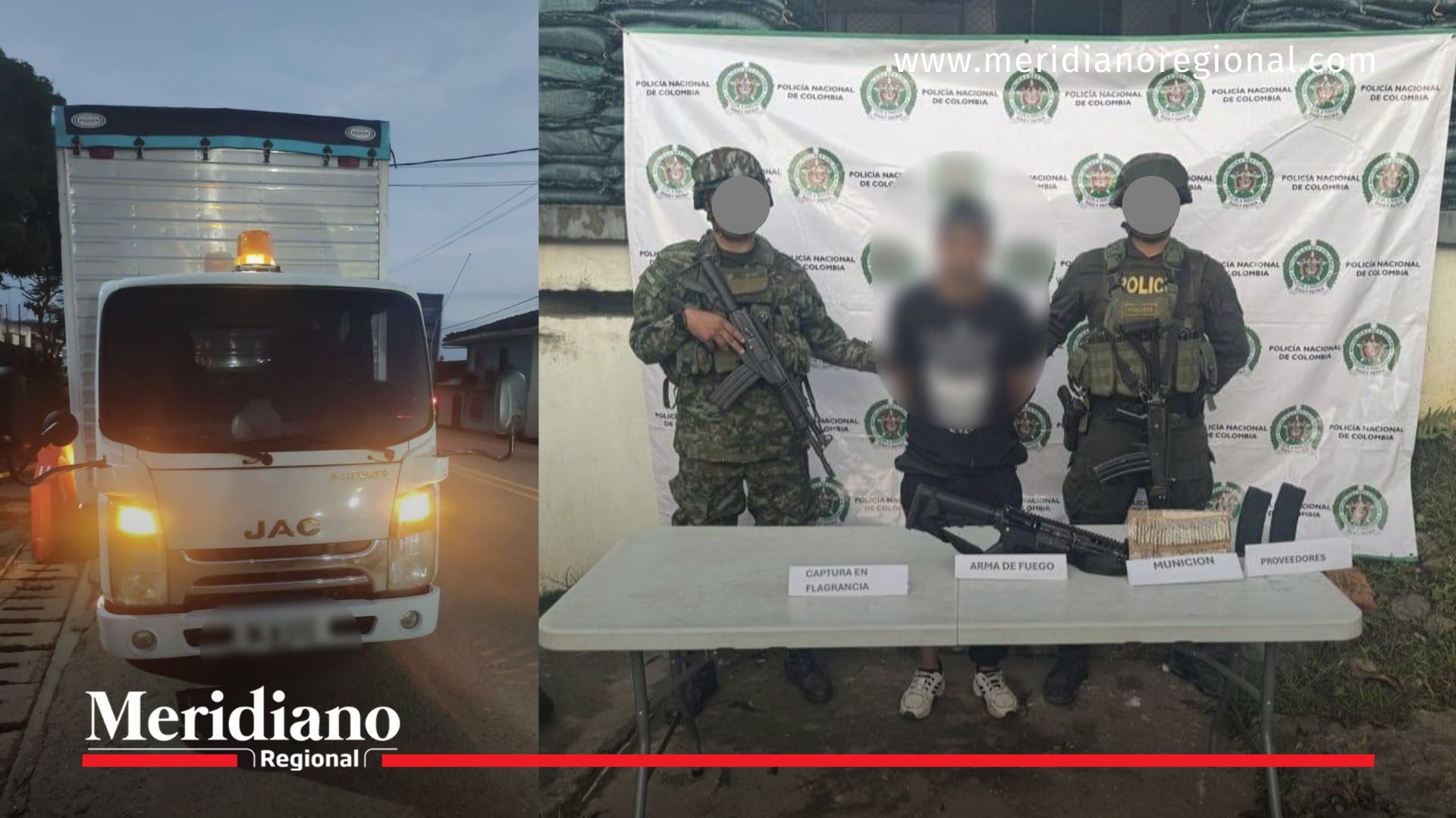 Vehículo recuperado y capturado en la vía Panamericana en Mondomo durante operativo contra hurto de carga.