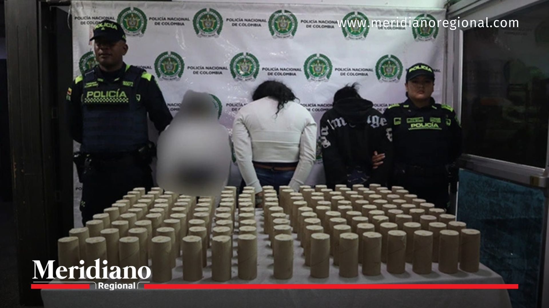 Captura de tres mujeres por transportar pentolita en Cali durante operativo en la Terminal de Transportes en 2026.