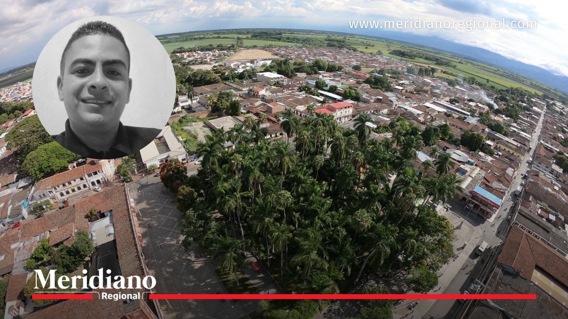 Panorámica del municipio de El Cerrito, Valle del Cauca, donde se registró el sicariato que dejó un policía muerto el 22 de febrero de 2026.