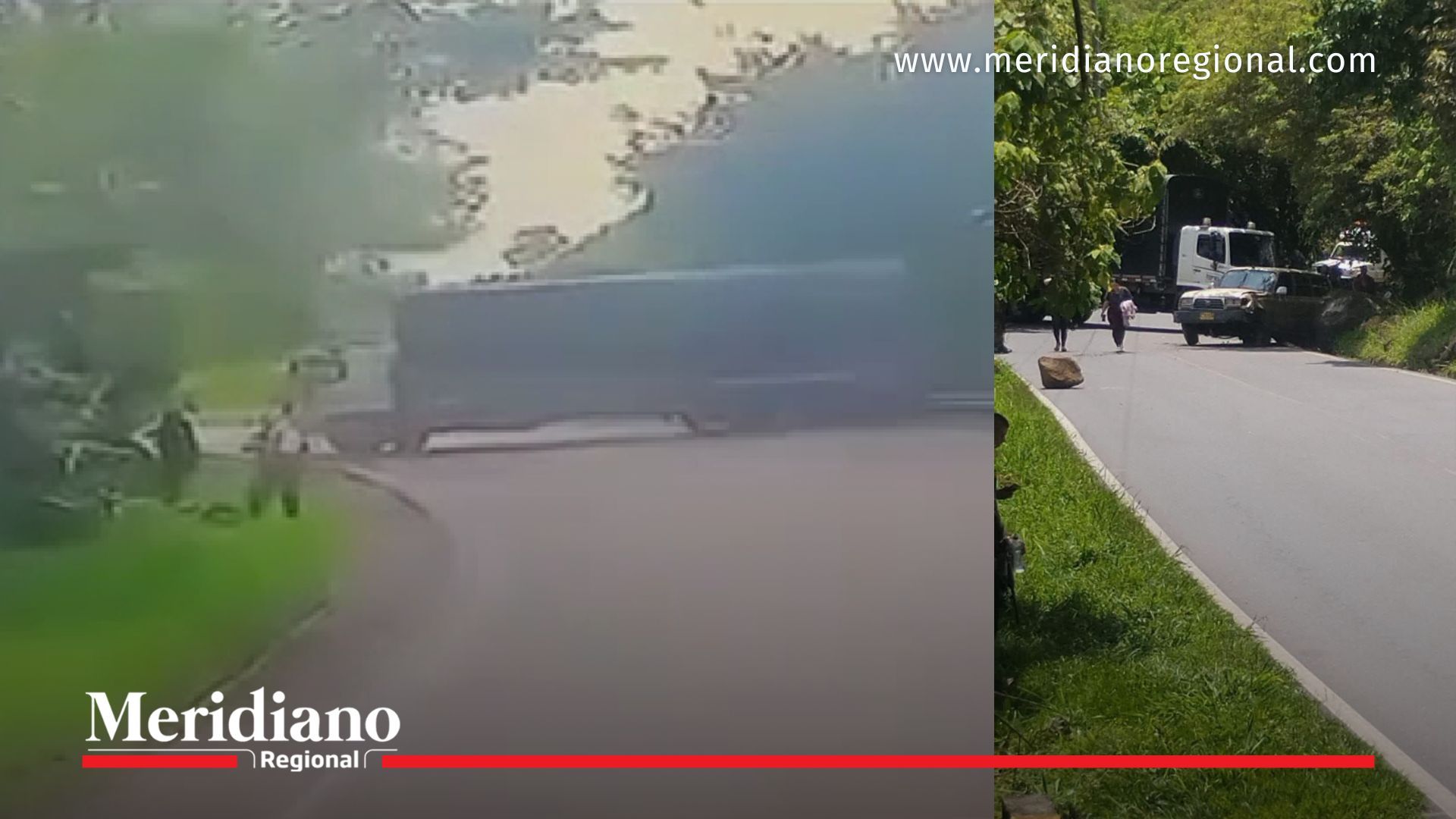 Hombres armados detienen vehículo durante ataque a carro de valores en El Patía en la vía Panamericana Cauca.