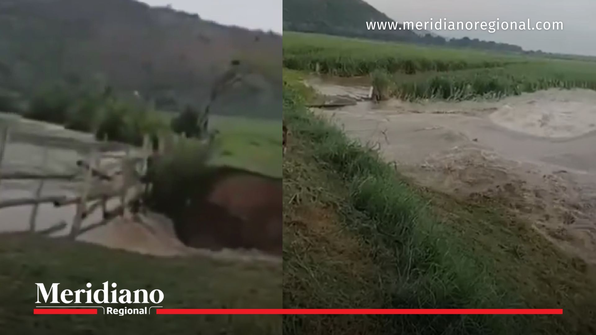 Desbordamiento de jarillón por creciente del río Cauca en zona rural de Vijes, Valle del Cauca.