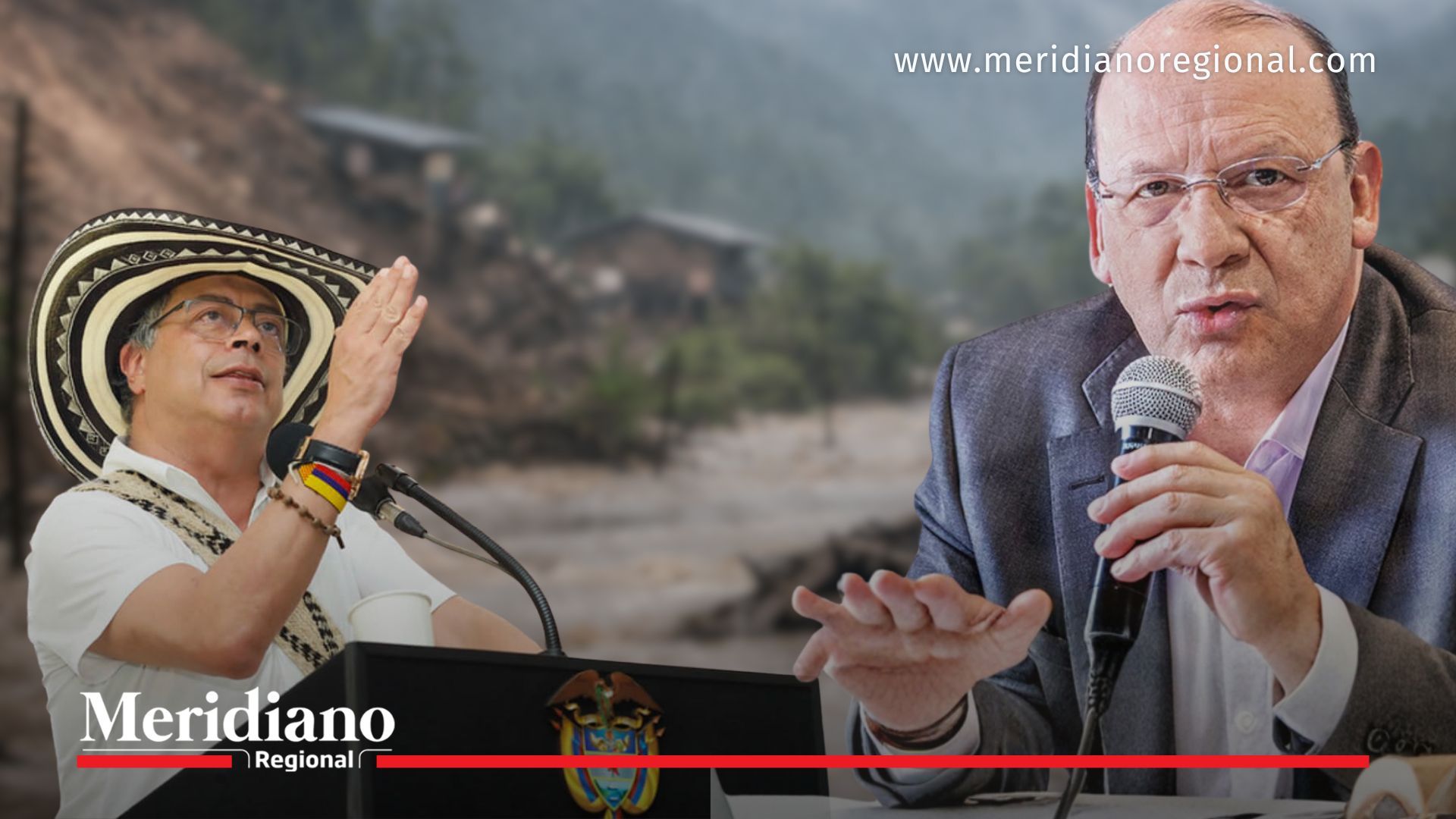 Ministro de Hacienda Germán Ávila y presidente Gustavo Petro anuncian impuesto al patrimonio para atender emergencias en Córdoba, Cauca, Antioquia y Nariño