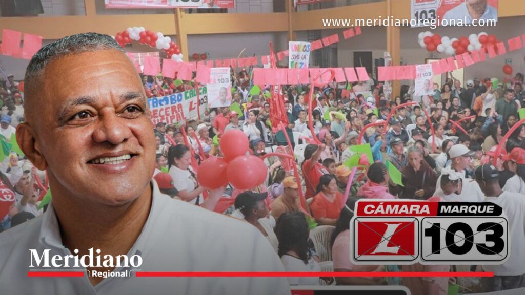 Edgar Gómez en encuentro masivo con la comunidad del Cauca - Meridiano Regional Edgar Gómez durante evento masivo en el Cauca con comunidad apoyando su candidatura a la Cámara de Representantes 2026 número 103