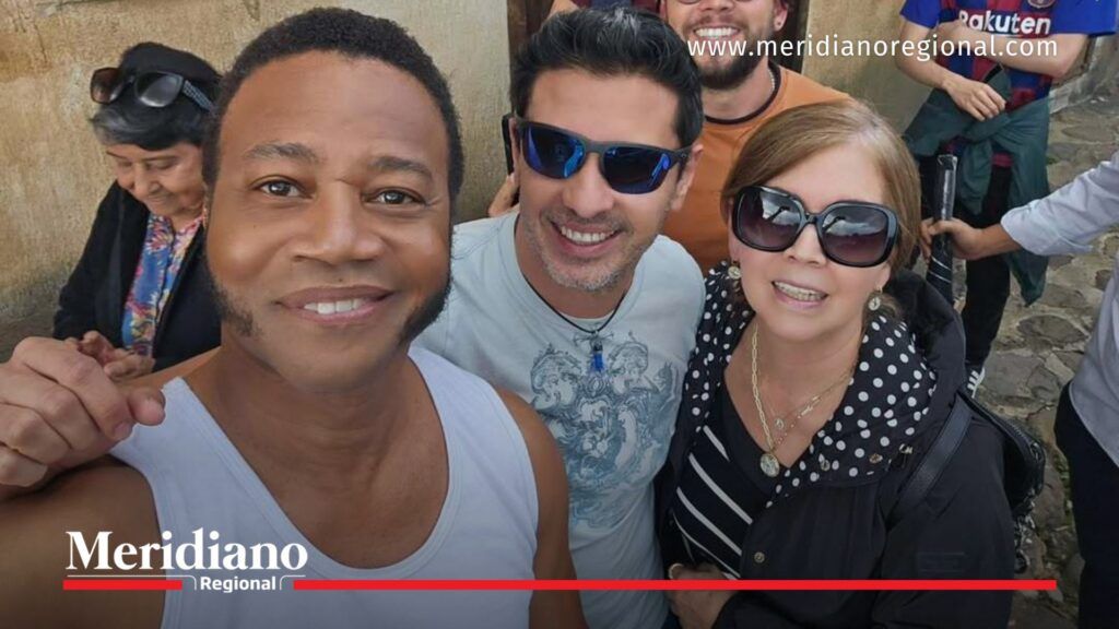 Cuba Gooding Jr durante el rodaje de la película del almirante Padilla en Colombia