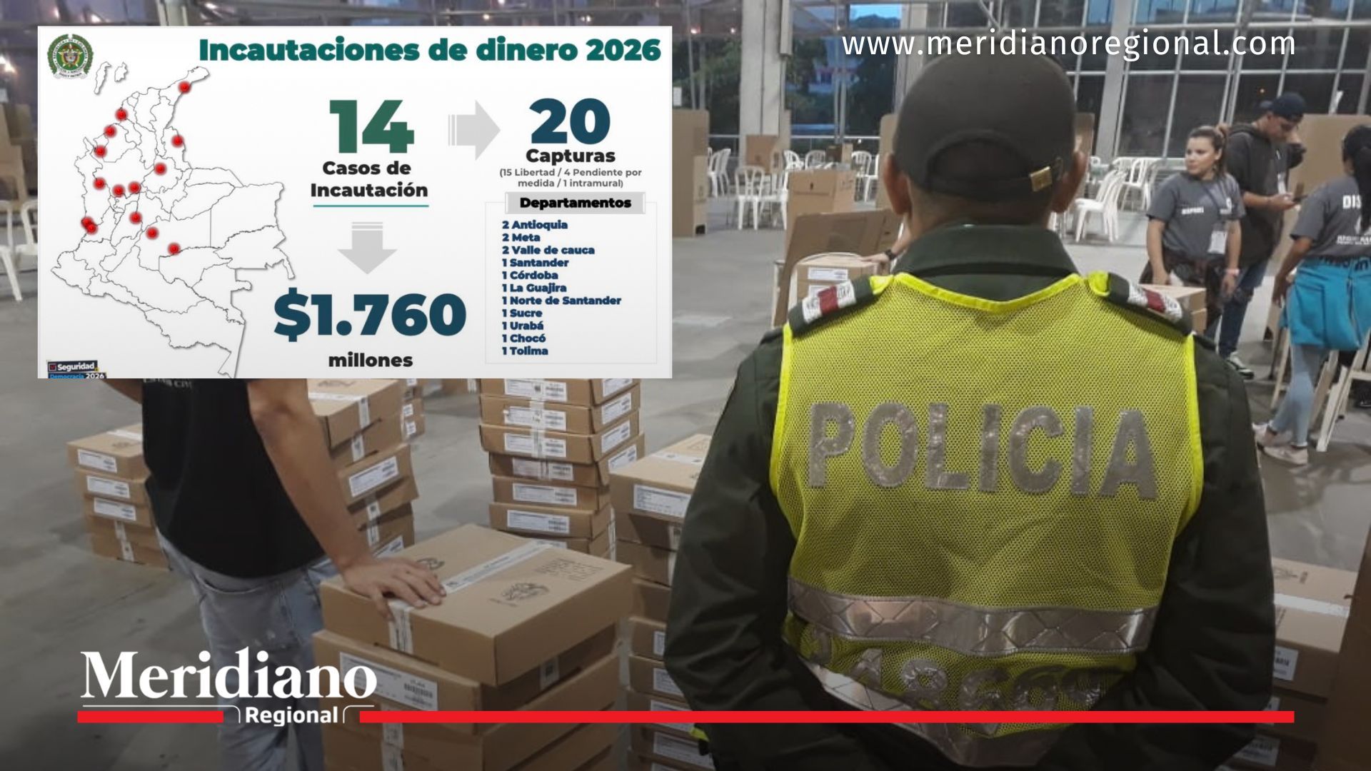 Operativos del Plan Democracia han permitido la incautación de más de $1.700 millones y varias capturas en investigaciones por presuntos delitos electorales en Colombia.