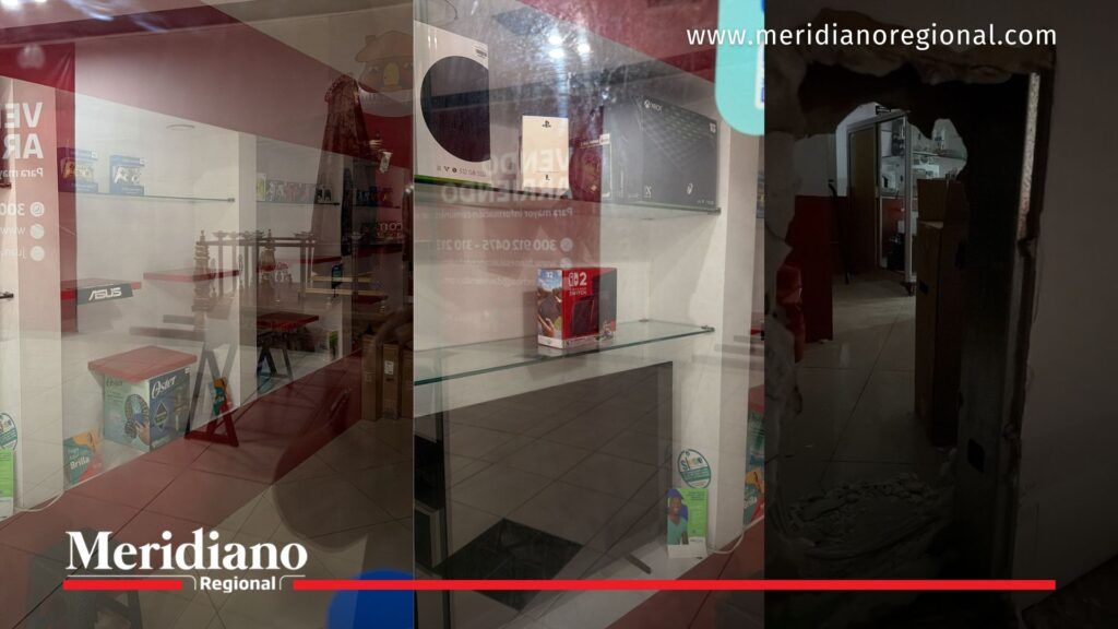 robo en terraplaza popayán agujero en pared local videojuegos hurto centro comercial