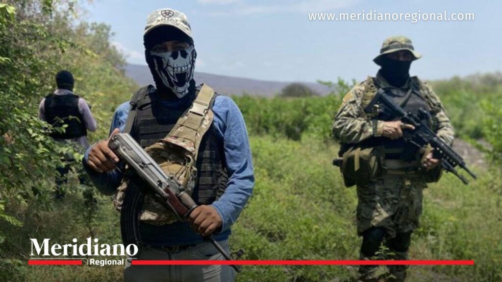 Integrantes armados de carteles del narcotráfico en México, imagen de referencia sobre la coalición militar contra carteles propuesta por Donald Trump.