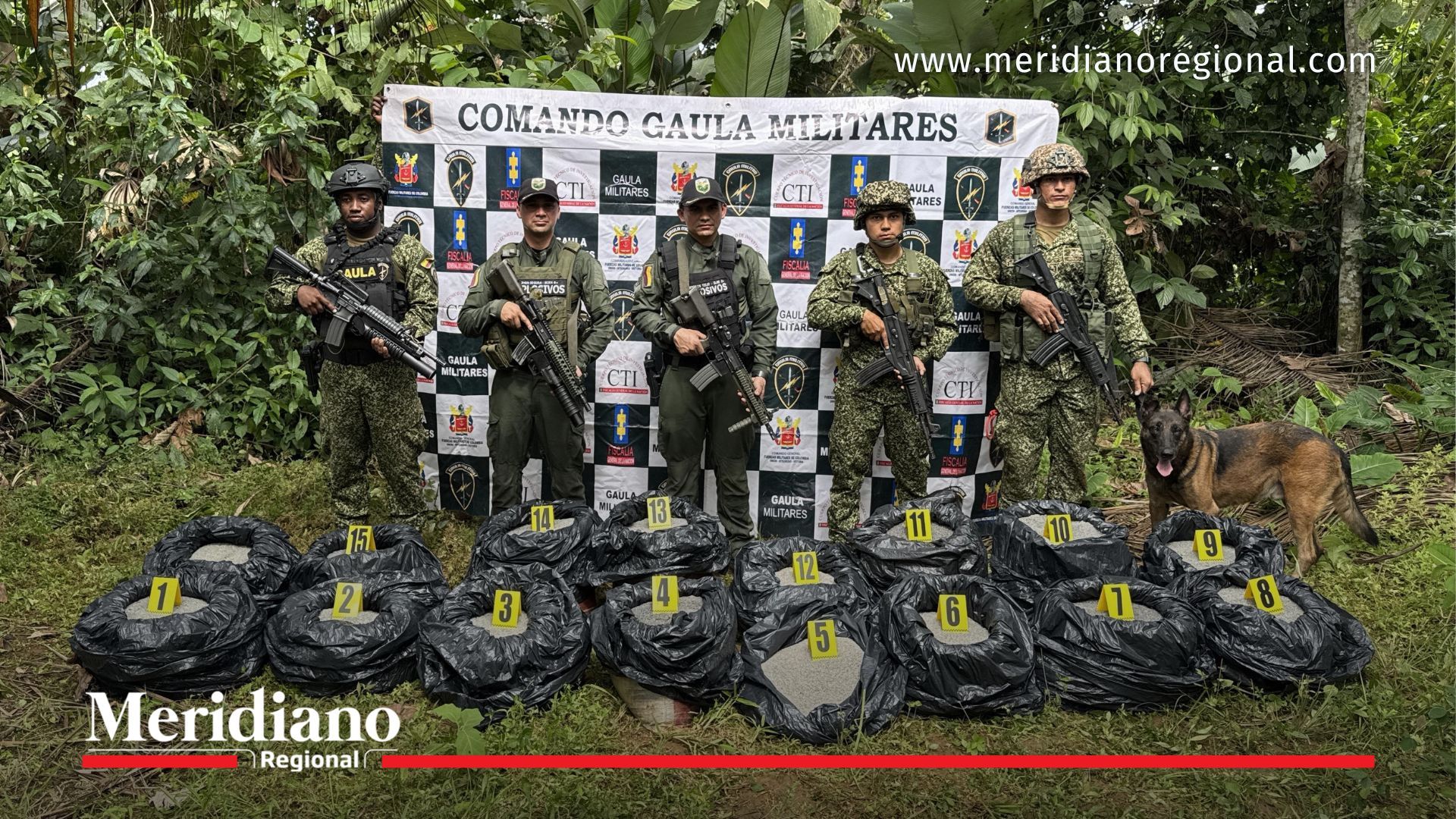 Material explosivo incautado en Tumaco durante operación contra disidencias Farc estructura Iván Ríos.