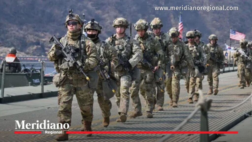 Soldados de EE. UU. durante operación tras ataque del Comando Sur - Meridiano Regional Soldados estadounidenses durante operación militar relacionada con el ataque del Comando Sur contra narcotráfico en el Pacífico Oriental