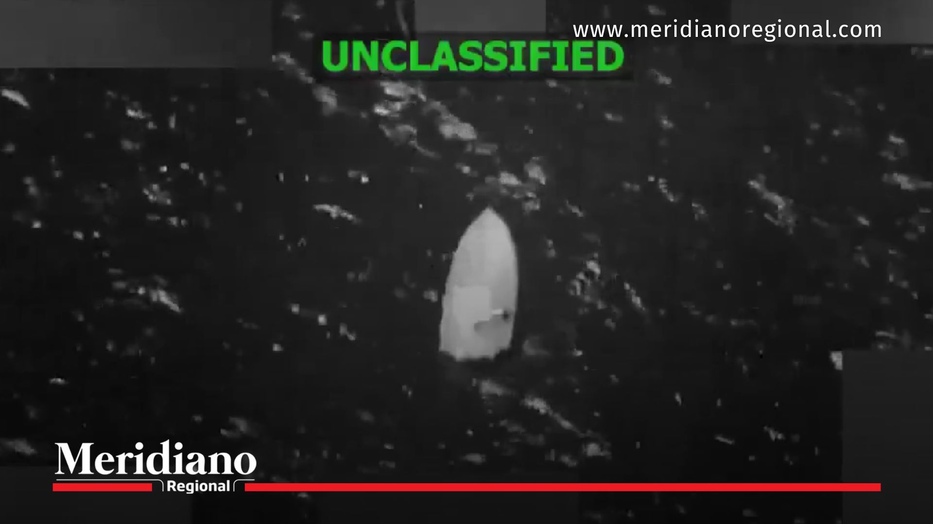 Lancha detectada en el Pacífico Oriental antes del ataque del Comando Sur contra narcotráfico