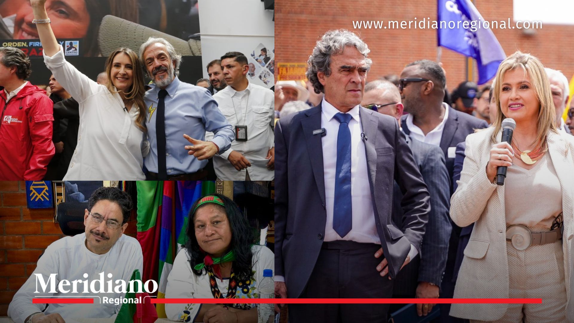 Candidatos presidenciales y sus fórmulas vicepresidenciales durante la campaña para las elecciones presidenciales de Colombia en 2026.