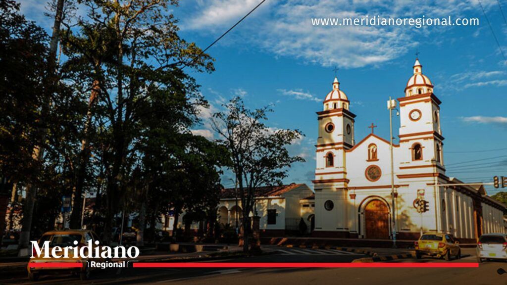 Iglesia central de Santander de Quilichao, municipio del Cauca donde el Ejército neutralizó explosivos en zona rural.