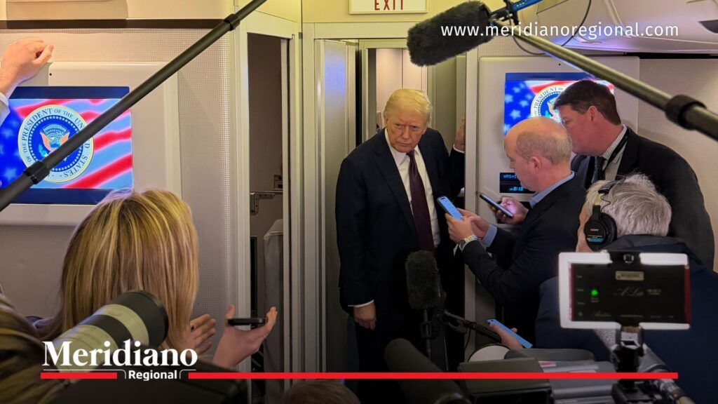 Donald Trump habla con periodistas en Air Force One sobre posible acuerdo Cuba Estados Unidos