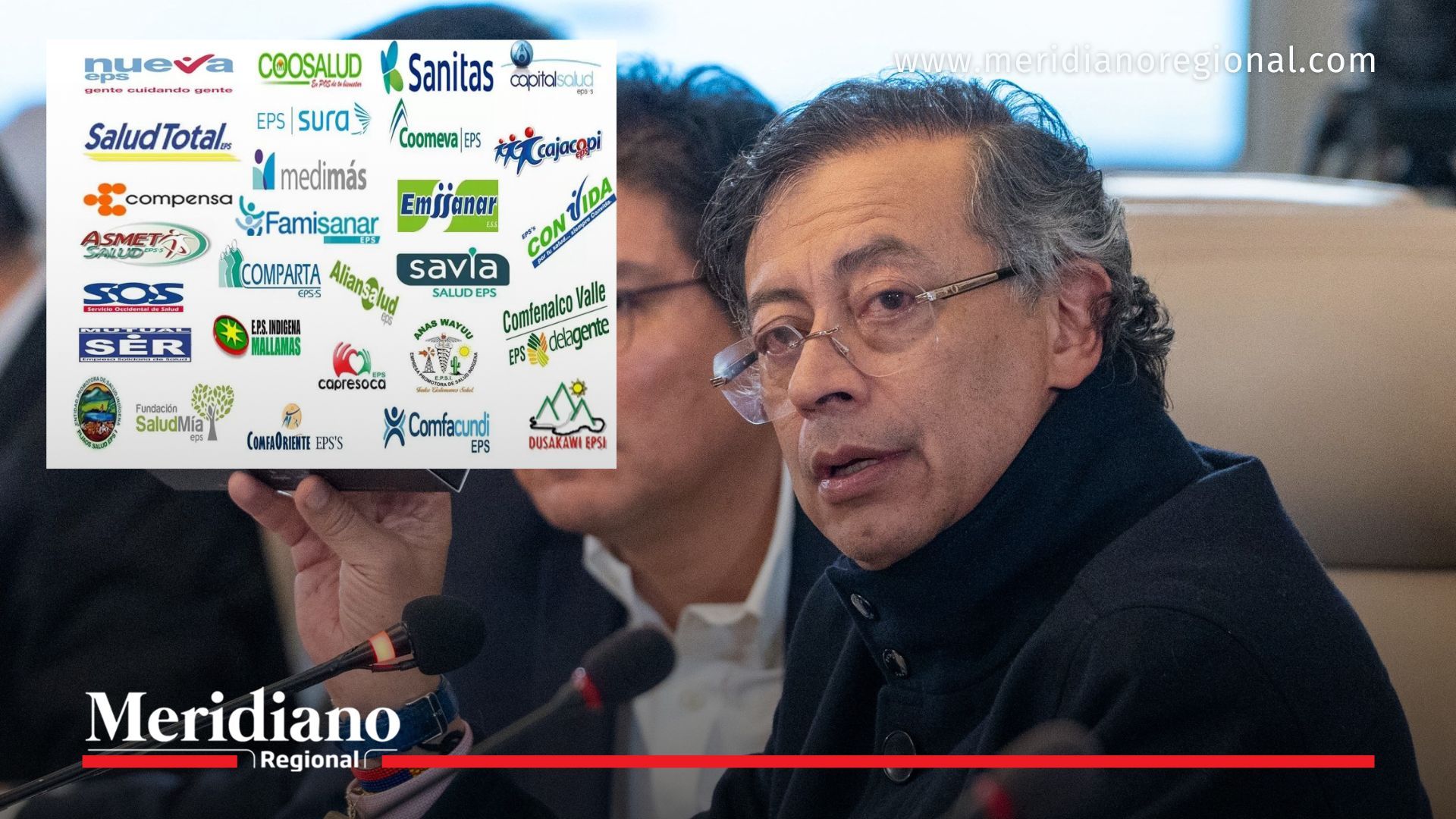 El presidente Gustavo Petro durante Consejo de Ministros, donde anunció la liquidación de EPS en Colombia.
