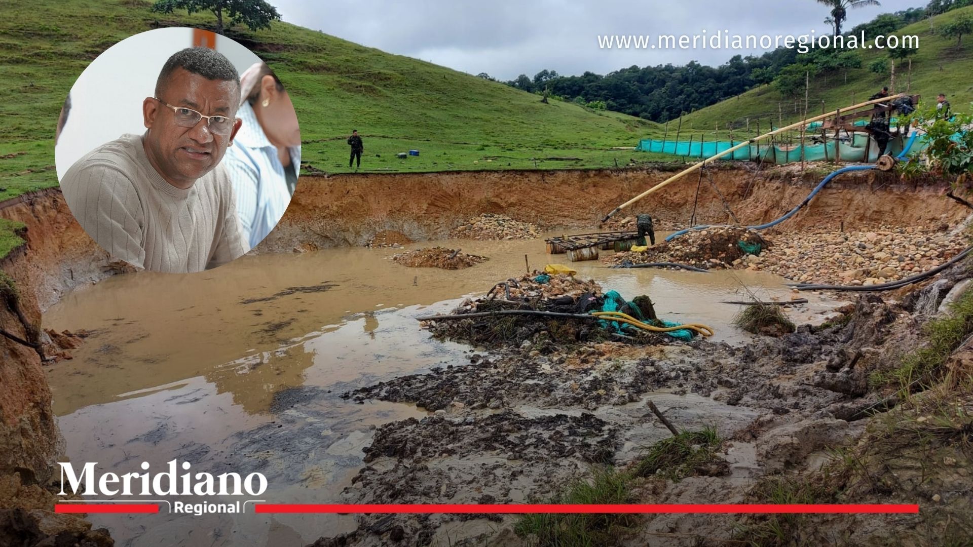 minería ilegal en Nariño con afectación ambiental y denuncia del gobernador Luis Alfonso Escobar