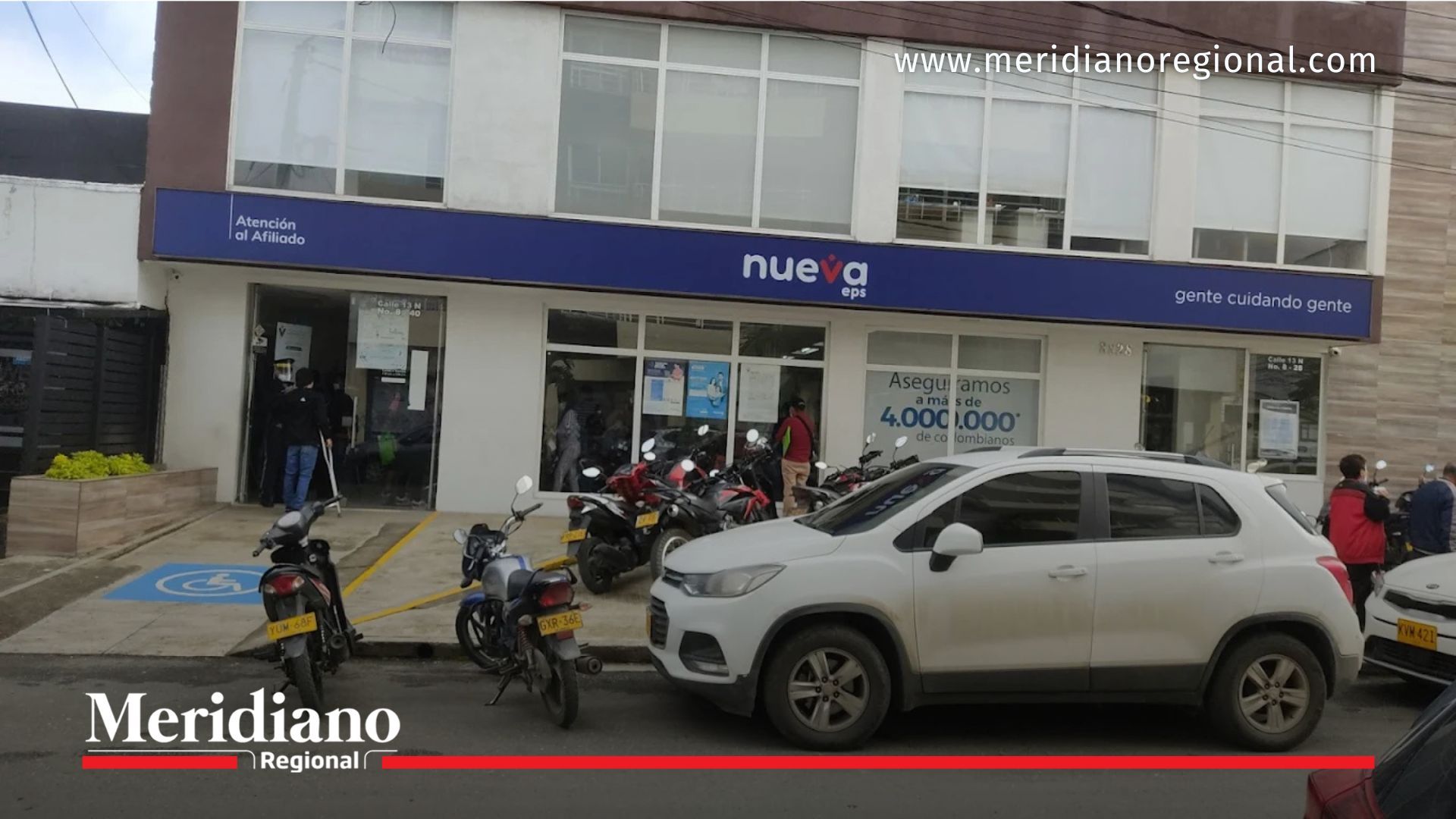desmayo en EPS Popayán sede Nueva EPS fachada usuarios atención salud Colombia