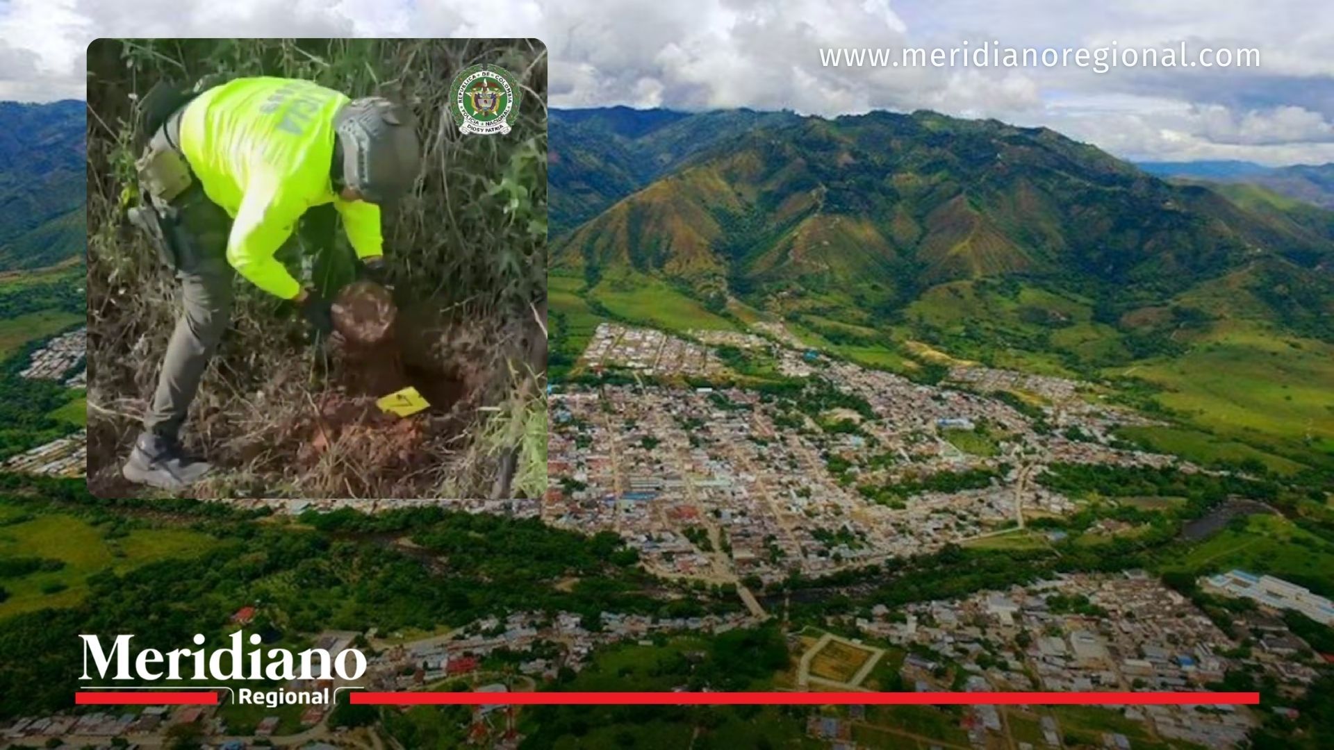 minas en Huila Policía desactivando explosivo en La Plata Huila
