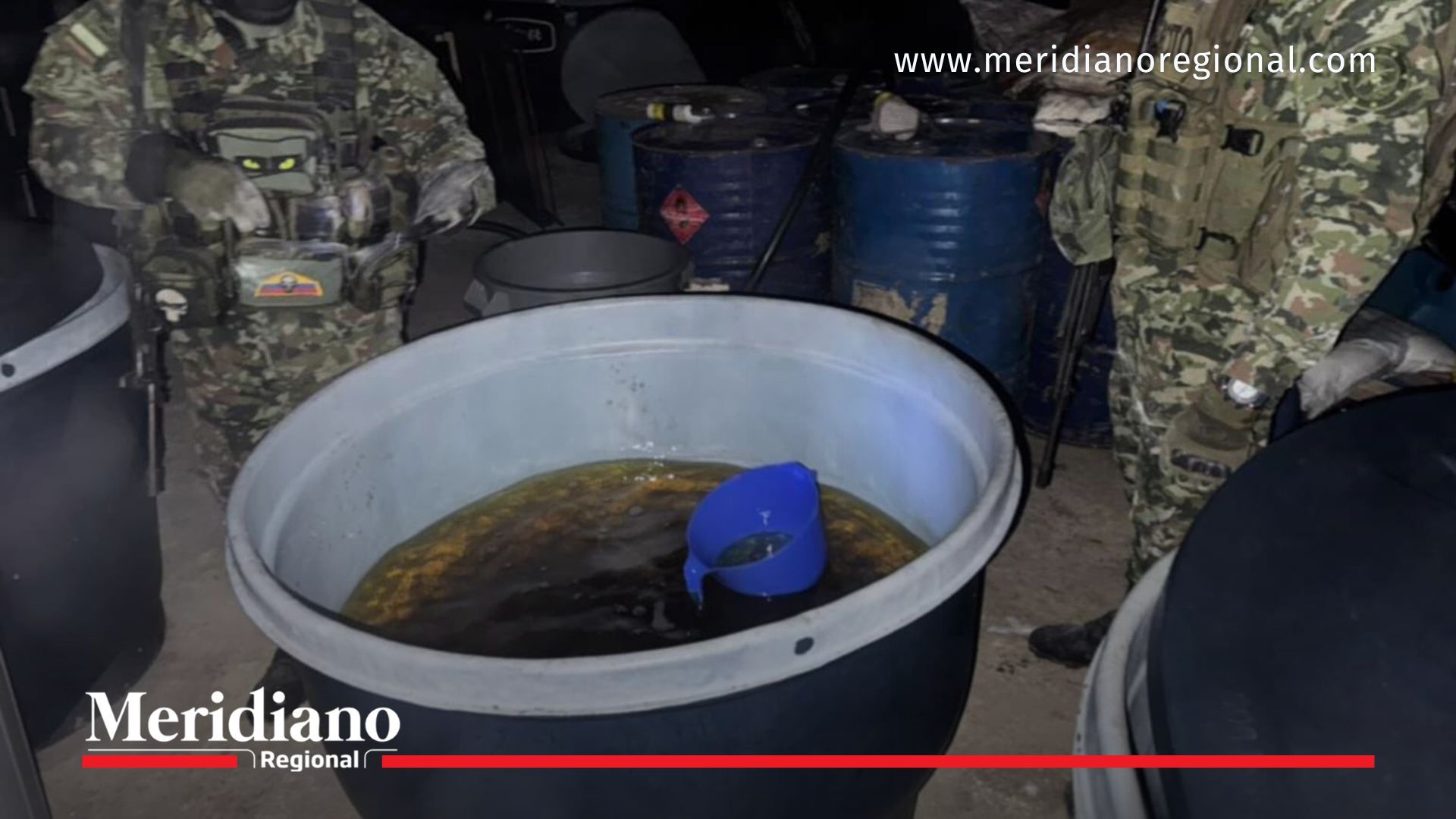 Cocaína en Nariño incautada en laboratorio con presencia del Ejército Nacional