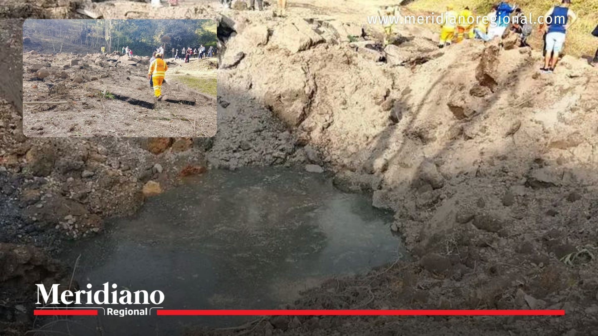 movilidad vía Panamericana afectada por explosión en Timbío con cráter en río Las Piedras Cauca