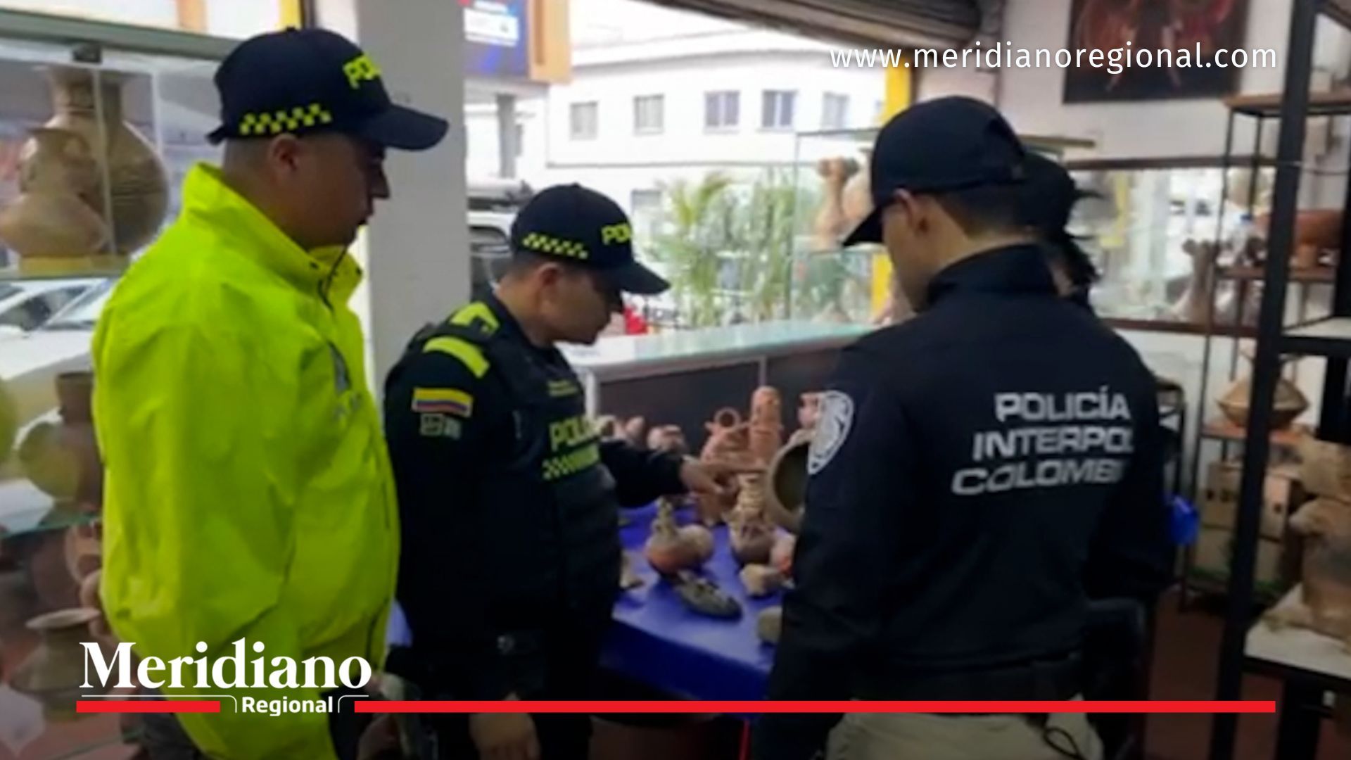 Operativo de Policía por piezas arqueológicas en Cali recuperadas en anticuarios ilegales