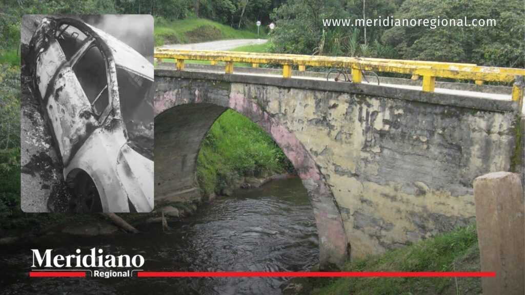 Vehículo incinerado en Cauca: Hallazgo en la vía Popayán-Cajibío - Meridiano Regional Vehículo incinerado en la vía Popayán-Cajibío, cerca del puente sobre el río, mientras las autoridades investigan el hecho en Cauca.
