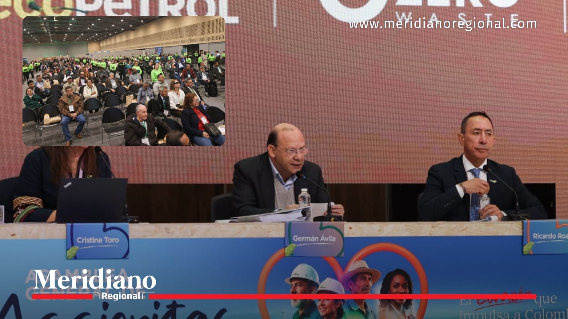 Directivos y Gobierno durante la Asamblea de Ecopetrol 2026, donde se aprobaron nuevos dividendos.