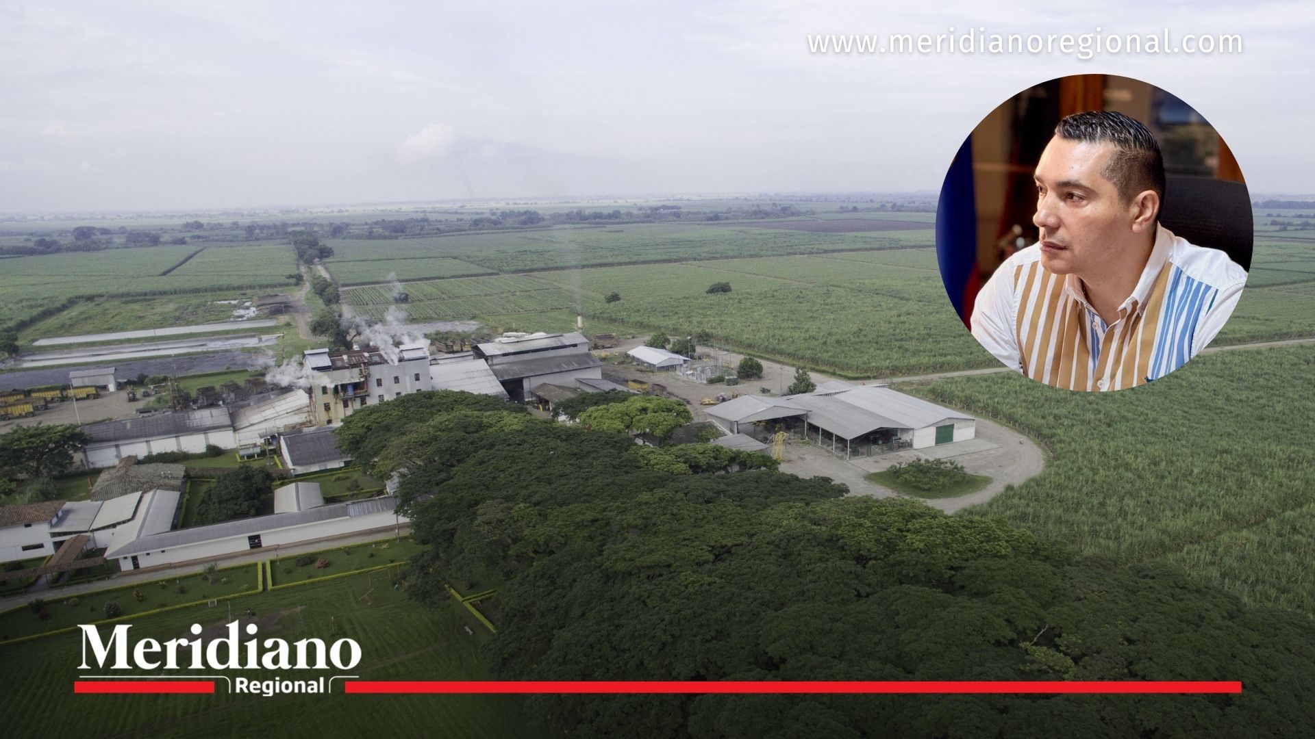 Panorámica del Ingenio María Luisa en Florida, Valle del Cauca, tras su cierre, en medio de la crisis azucarera en la región.