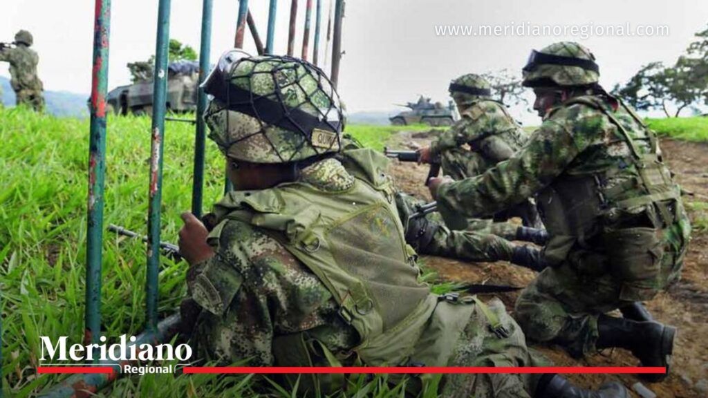 Ejército Nacional en operación de control territorial - Meridiano Regional Soldados del Ejército Nacional en operación de seguridad en zona rural del Cauca.
