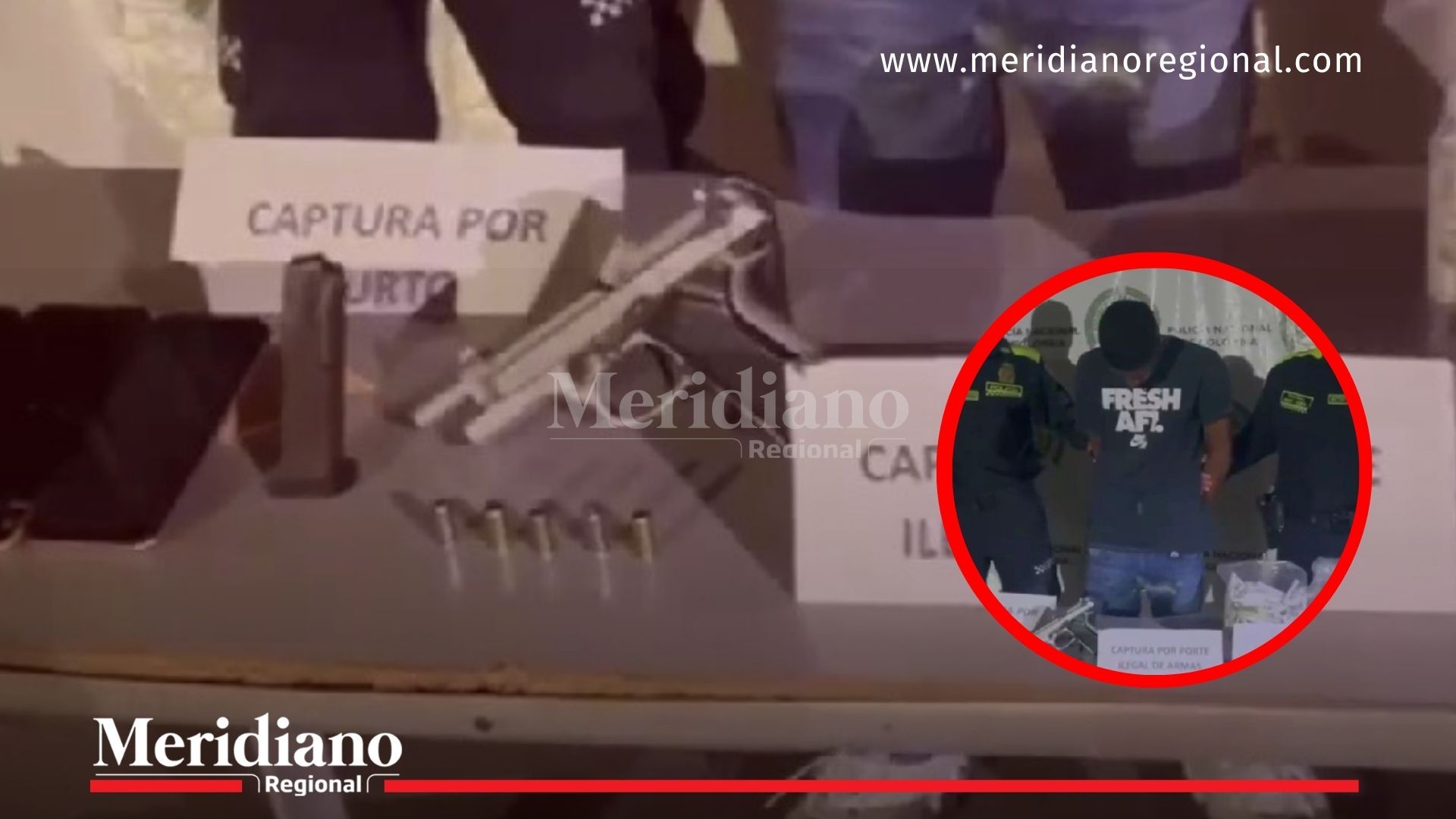 Operativo de la Policía en Candelaria, Valle del Cauca, permitió la captura de un hombre con arma modificada, 800 dosis de droga y varios celulares hurtados en el sector de Manzanares.