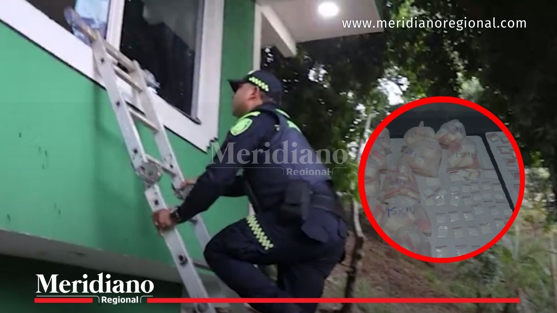 : fusil, cartuchos y droga decomisada
