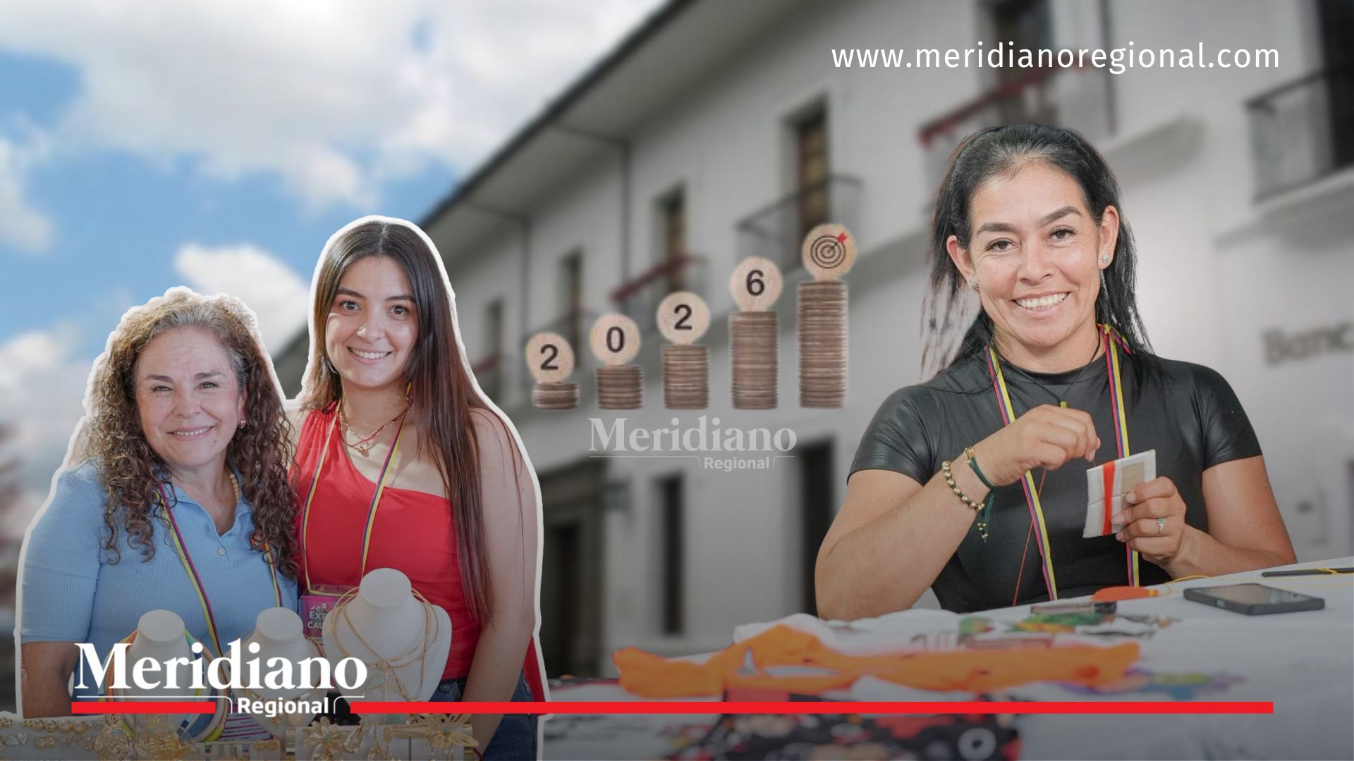 Semana Mayor en Popayán 2026 con emprendedoras exhibiendo productos artesanales durante ferias que impulsaron el turismo y la economía local.