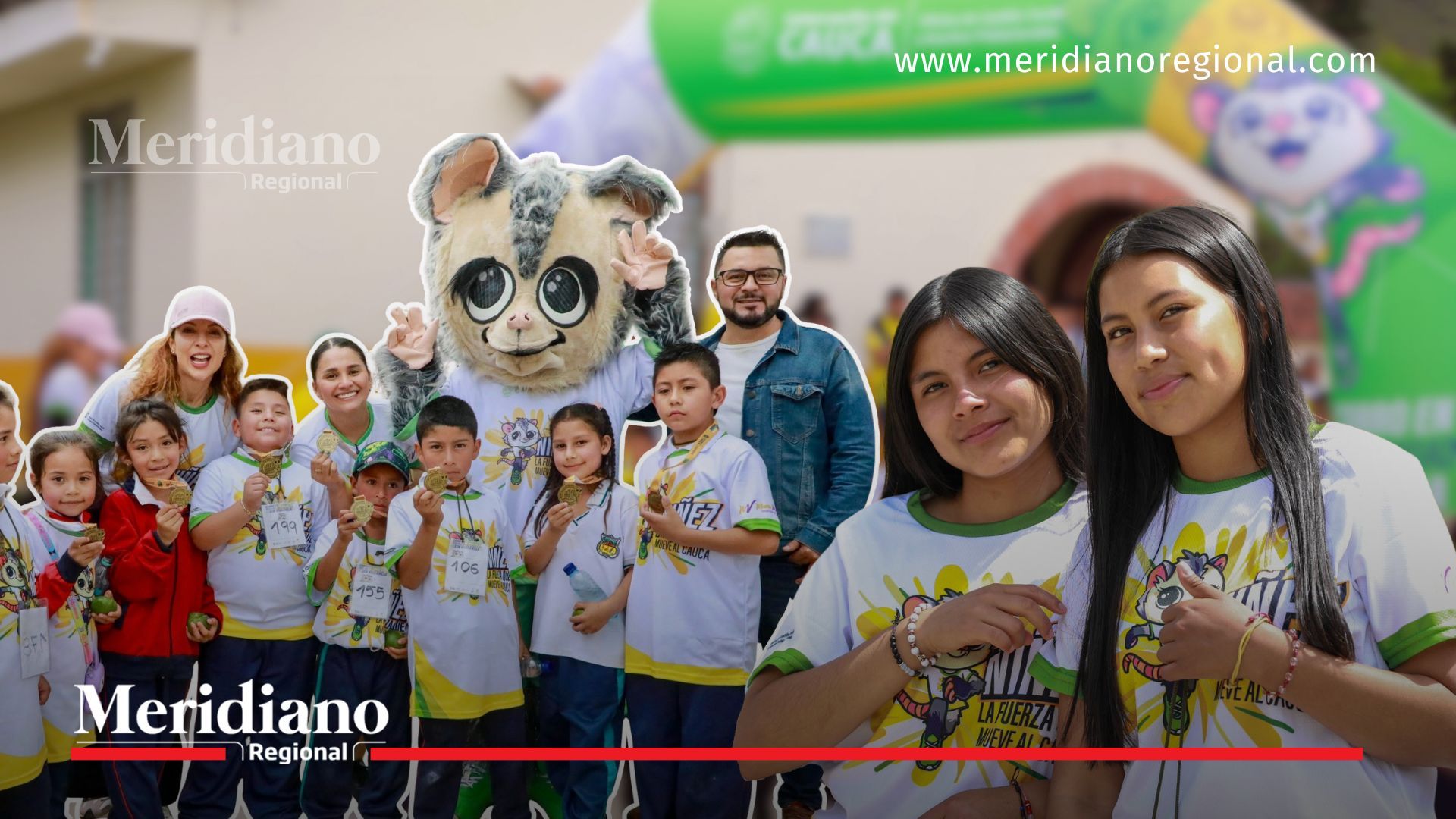 Niños, comunidad y la gestora social del Cauca participaron en la estrategia “Corro en comunidad por una infancia sin violencia” en Sotará.