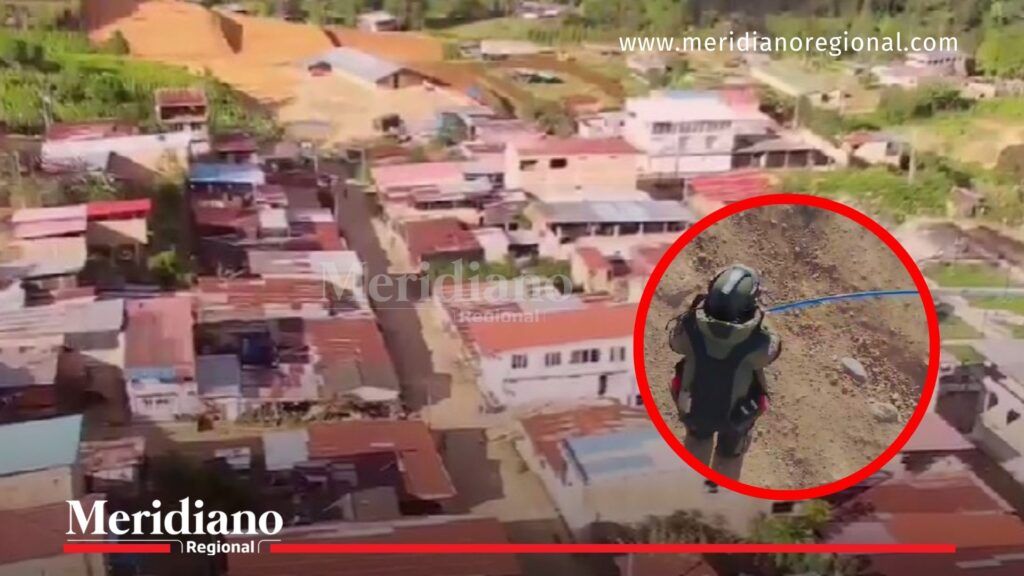 Mediante patrullajes aéreos se identificó el artefacto explosivo en el techo de una vivienda - Meridiano Regional Mediante patrullajes aéreos se identificó el artefacto explosivo en el techo de una vivienda
